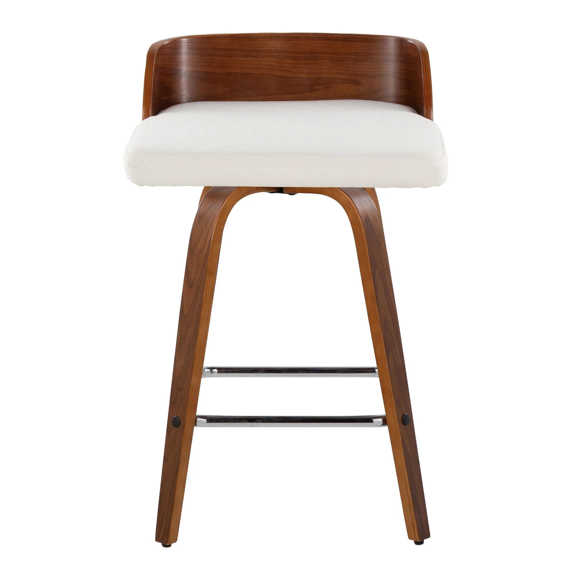 Maya 26" Fixed-Height Counter Stool - Set of 2 By LumiSource - B26-MAYAFB-GRTZS2 WLWLCHAR2 - Image 20