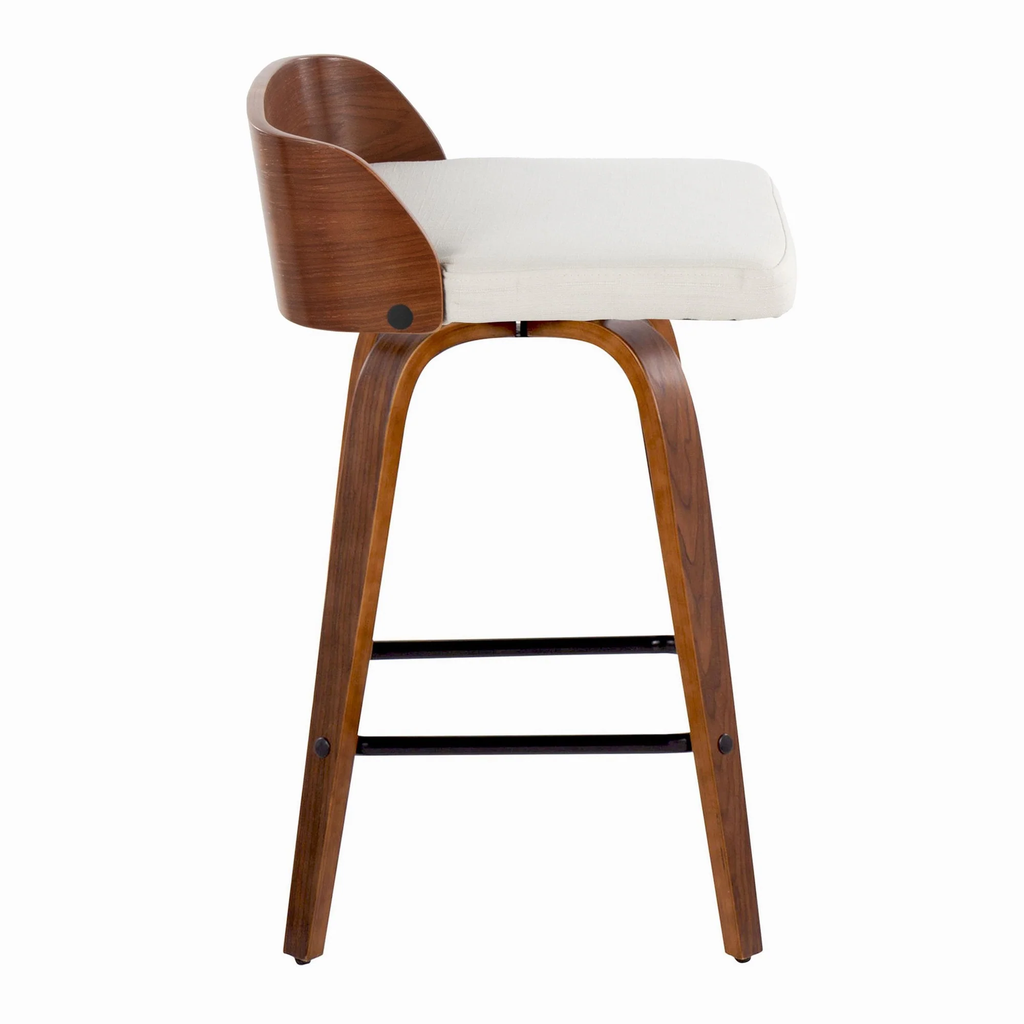 Maya 26" Fixed-Height Counter Stool - Set of 2 By LumiSource - B26-MAYAFB-GRTZX2 WLWLCHAR2 - Image 17