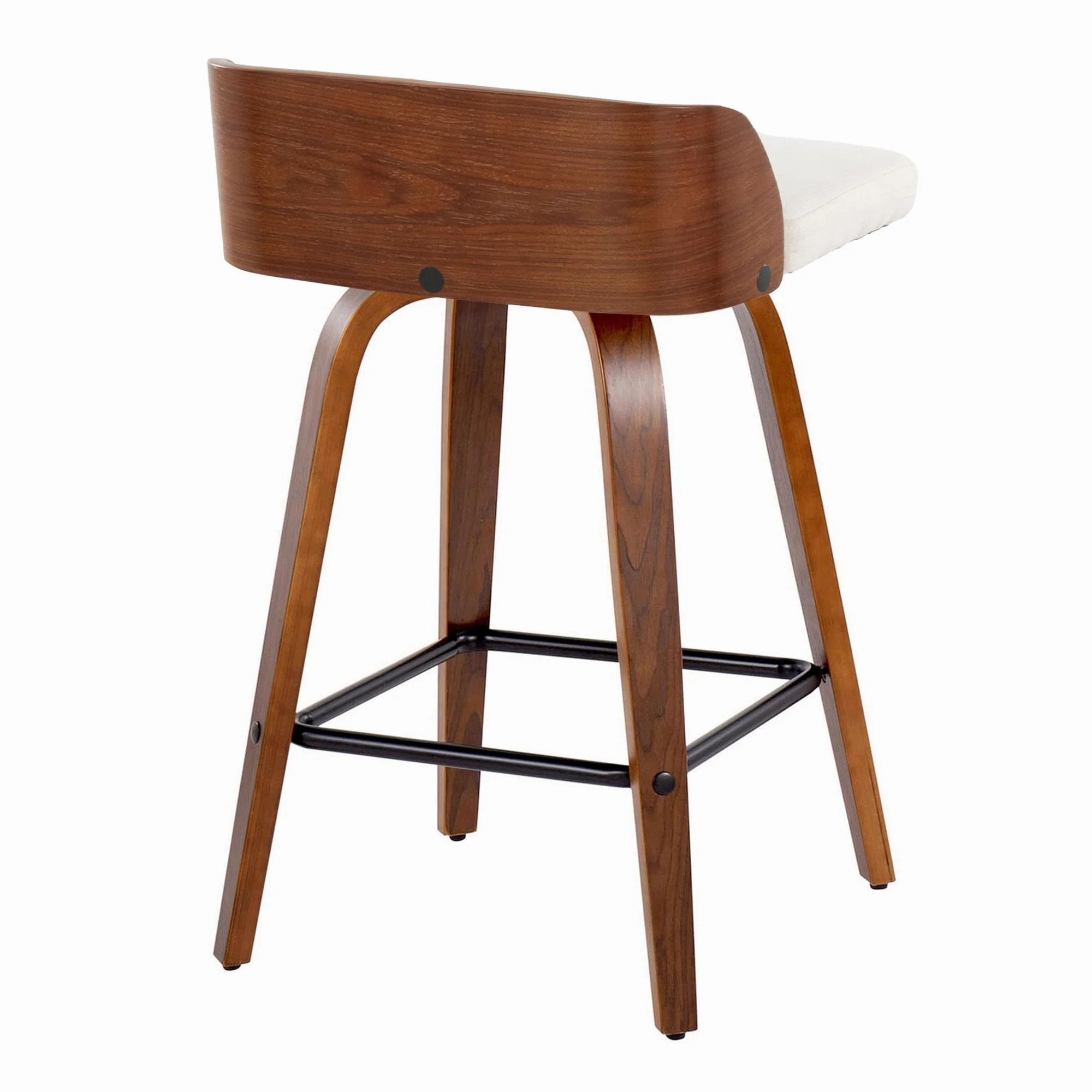 Maya 26" Fixed-Height Counter Stool - Set of 2 By LumiSource - B26-MAYAFB-GRTZX2 WLWLCHAR2 - Image 18