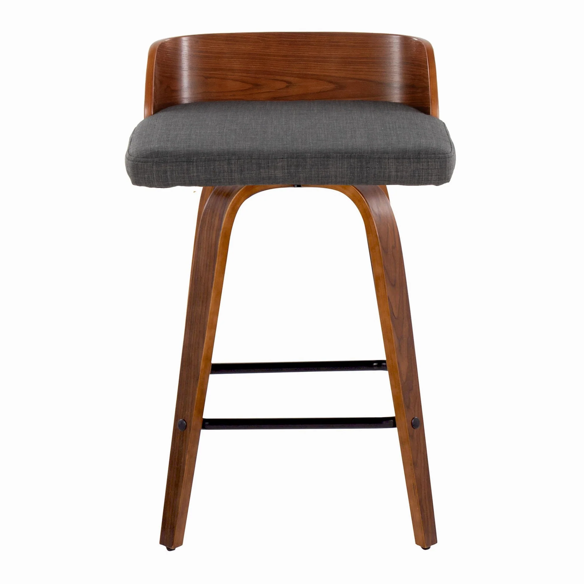 Maya 26" Fixed-Height Counter Stool - Set of 2 By LumiSource - B26-MAYAFB-GRTZX2 WLWLCHAR2 - Image 9
