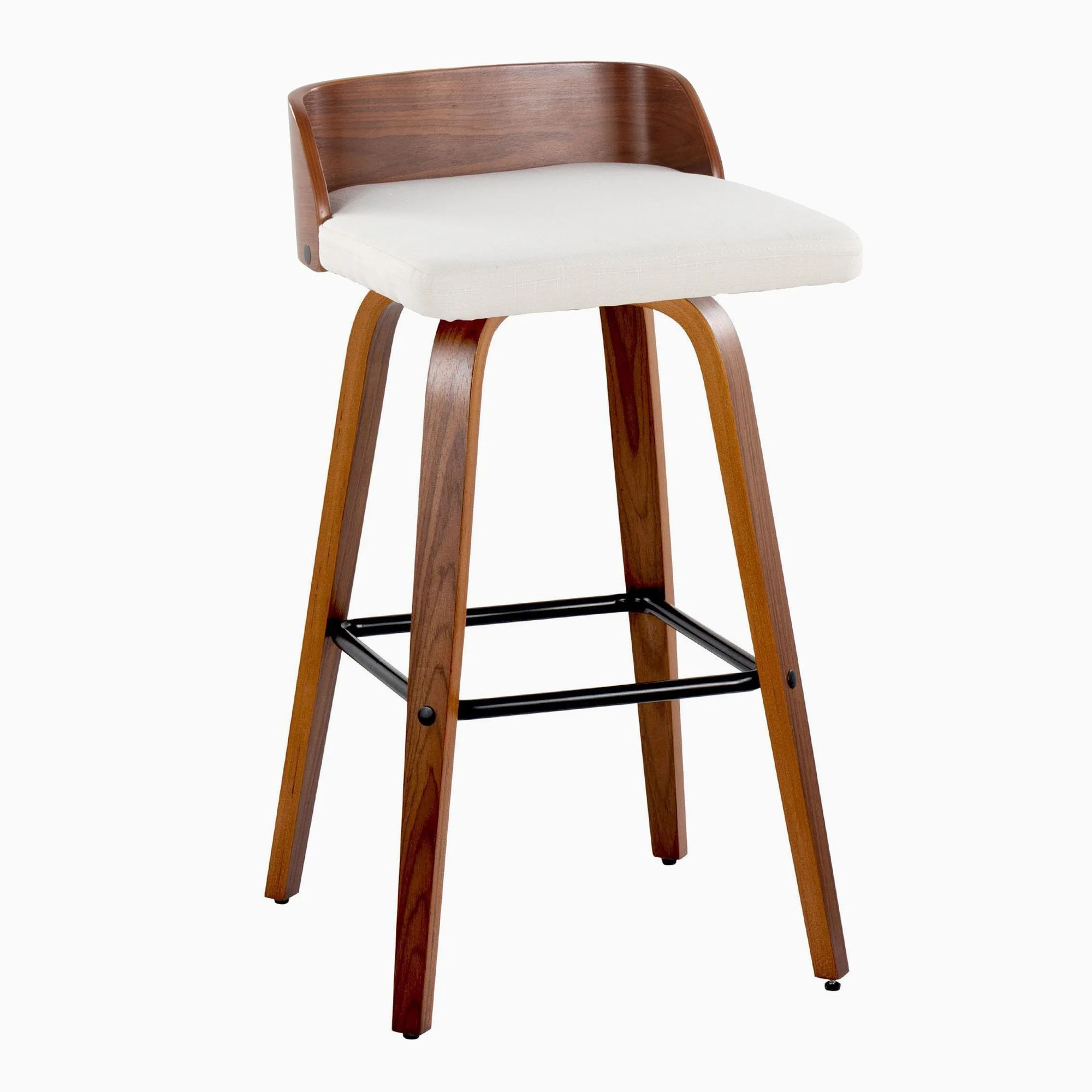 Maya 30" Fixed-Height Barstool - Set of 2 By LumiSource - B30-MAYAFB-GRTZX2 WLWLCHAR2 - Image 15