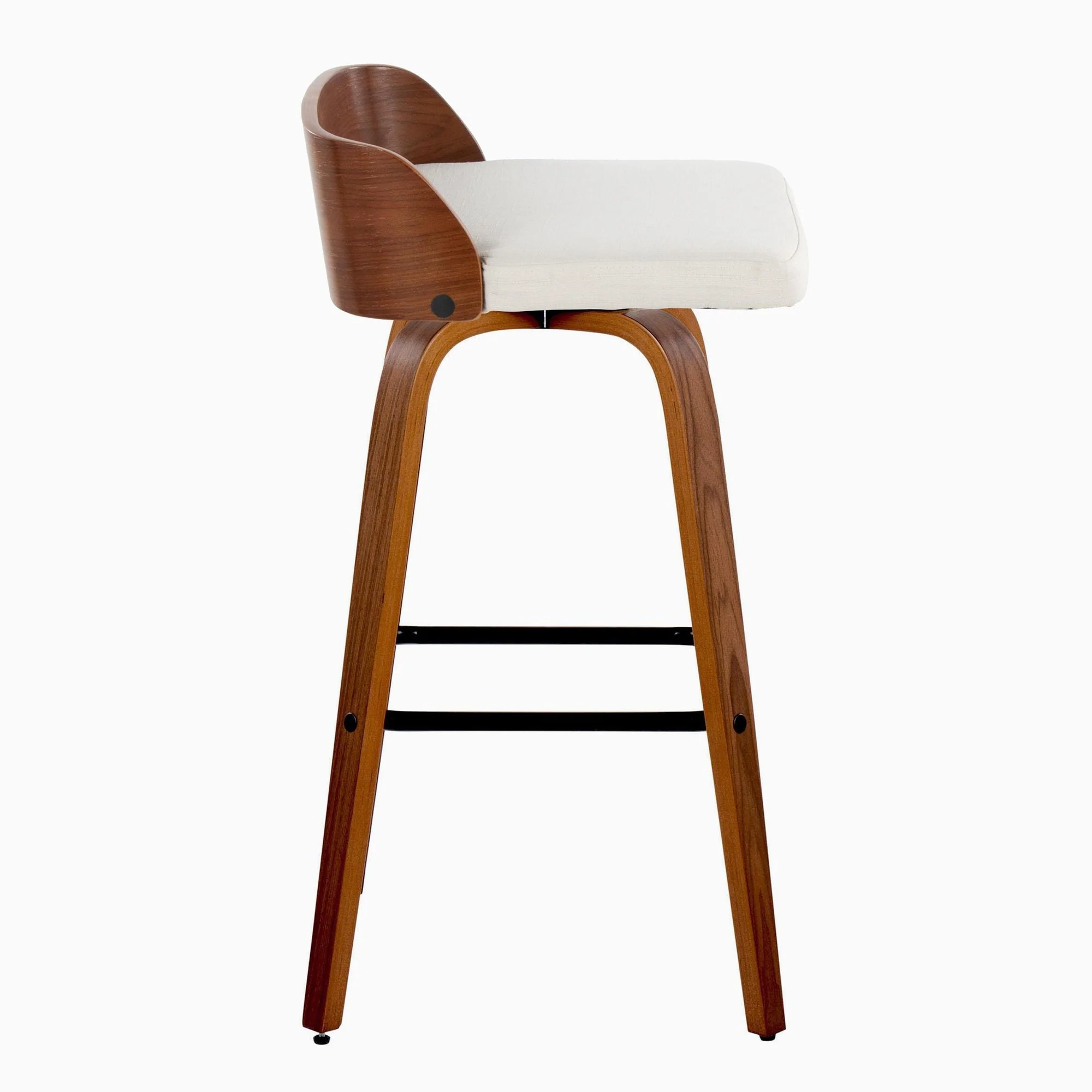 Maya 30" Fixed-Height Barstool - Set of 2 By LumiSource - B30-MAYAFB-GRTZX2 WLWLCHAR2 - Image 16