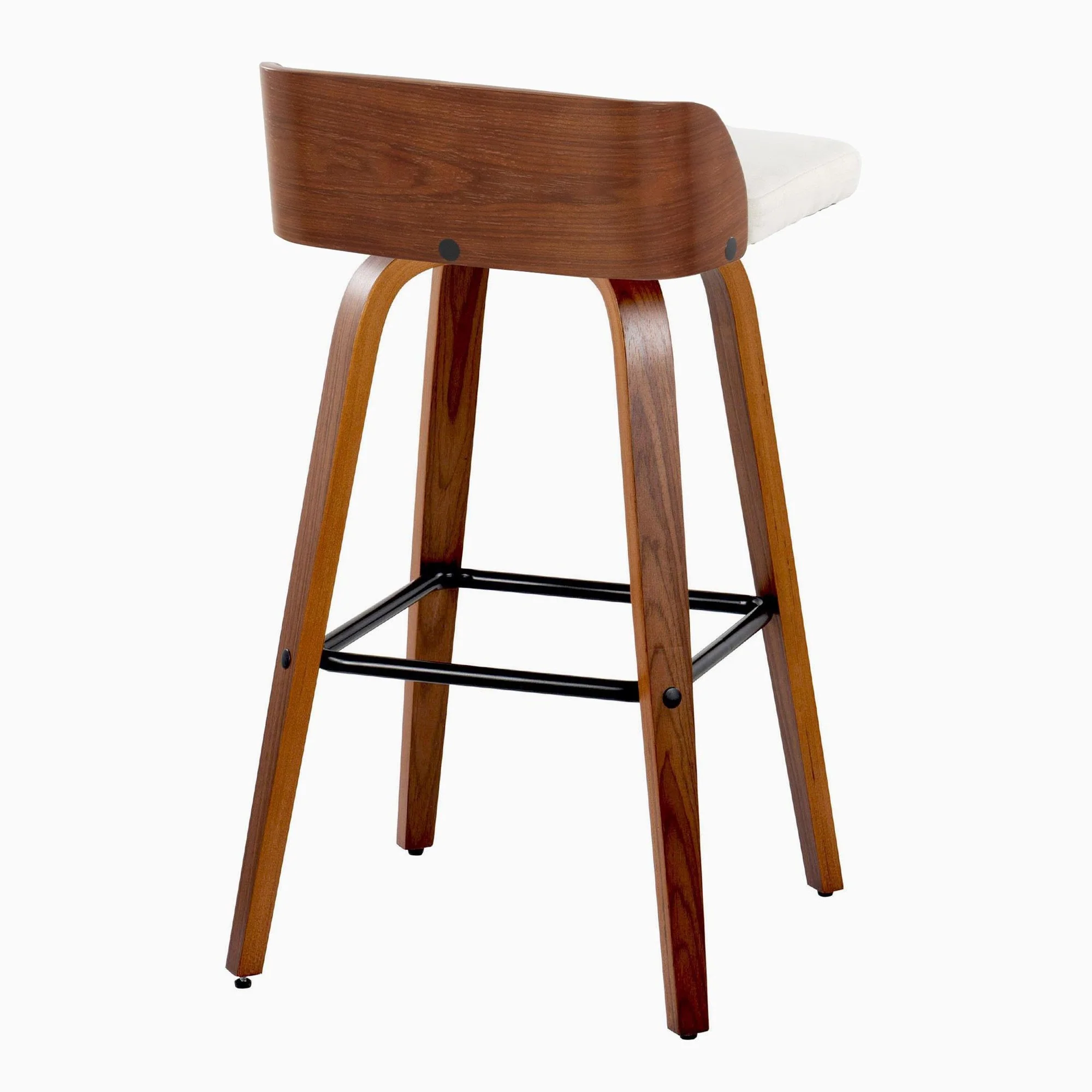 Maya 30" Fixed-Height Barstool - Set of 2 By LumiSource - B30-MAYAFB-GRTZX2 WLWLCHAR2 - Image 17