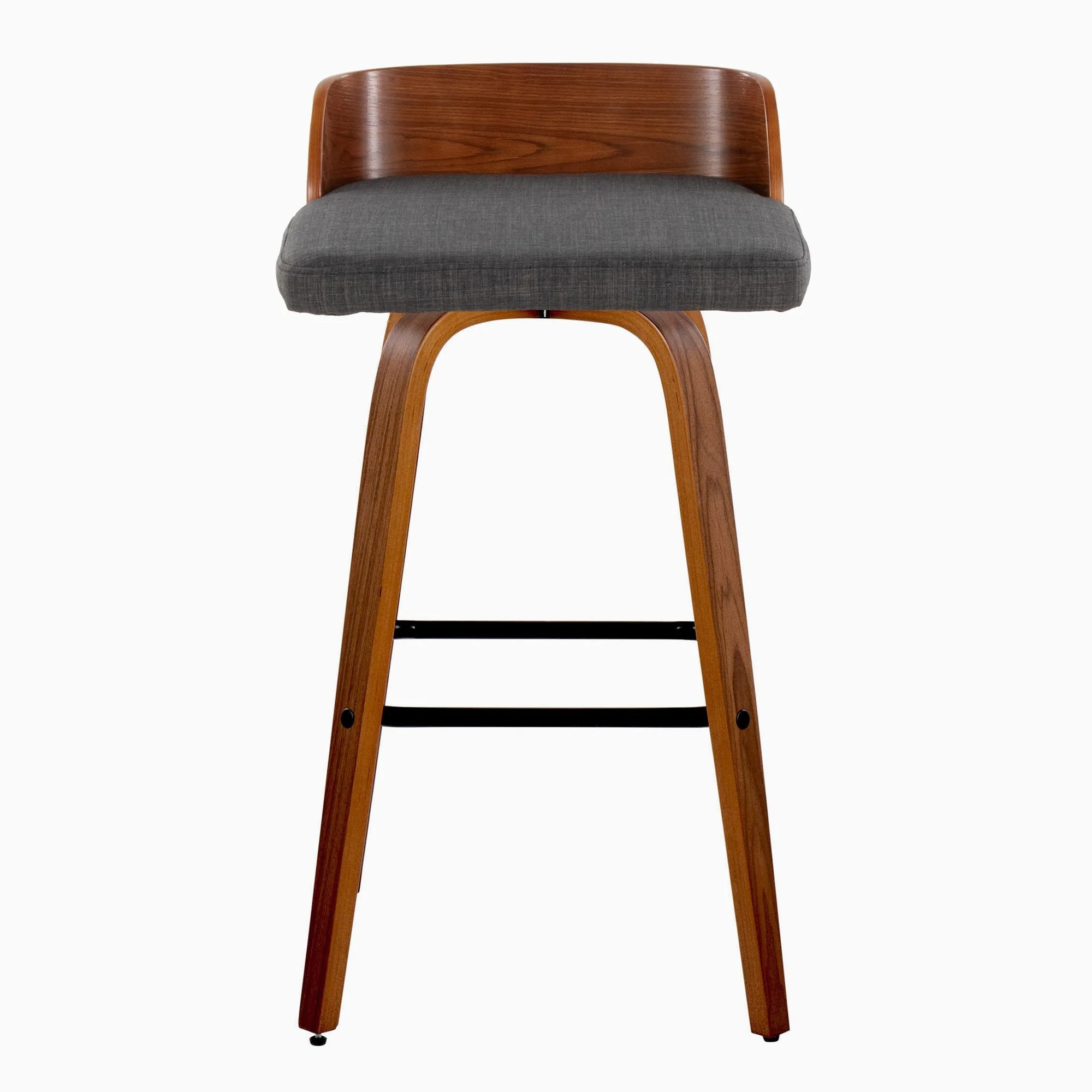 Maya 30" Fixed-Height Barstool - Set of 2 By LumiSource - B30-MAYAFB-GRTZX2 WLWLCHAR2 - Image 9