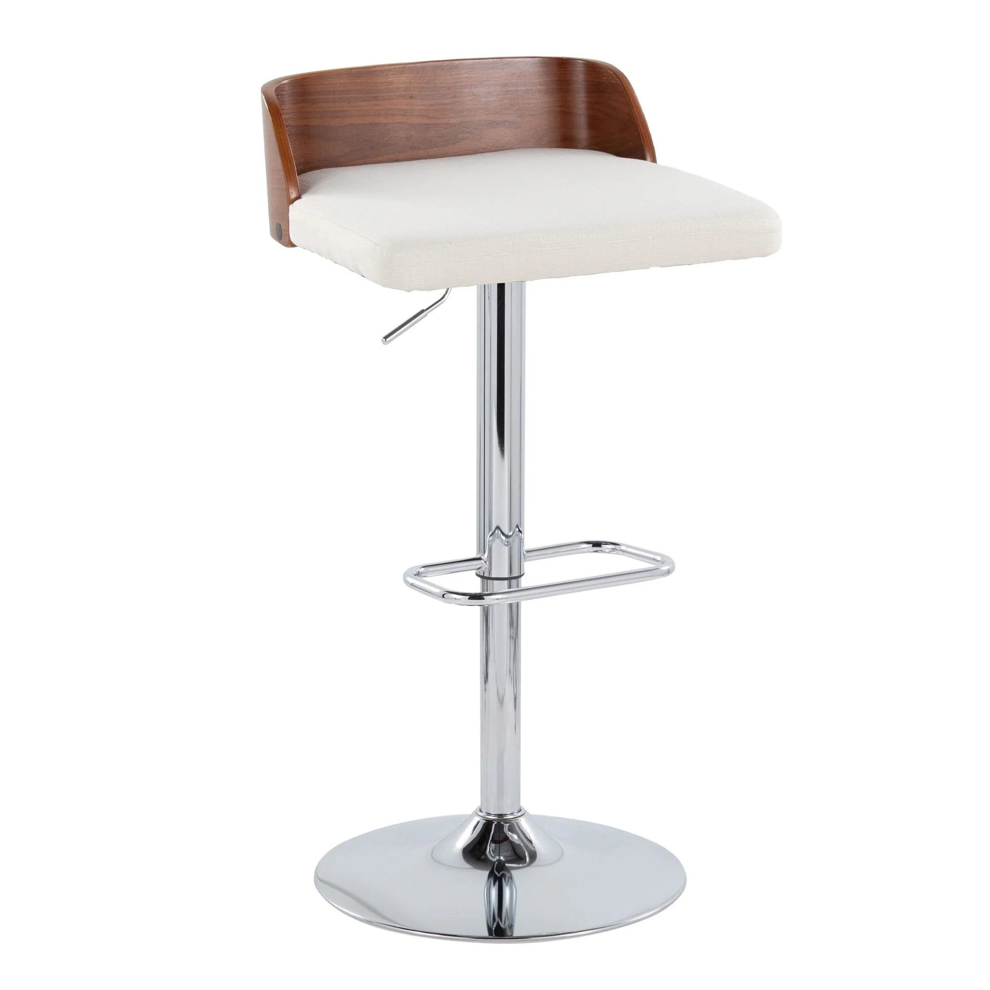 Maya Adjustable Barstool - Set of 2 By LumiSource - BS-MAYAFB-RR2 CHRWLCHAR2 - Image 17