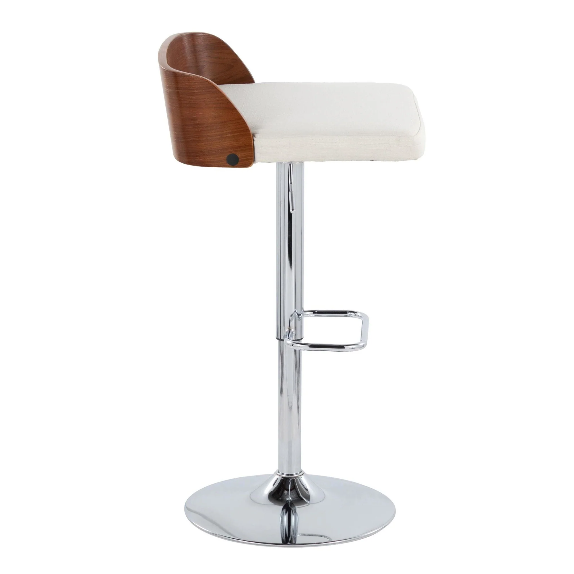 Maya Adjustable Barstool - Set of 2 By LumiSource - BS-MAYAFB-RR2 CHRWLCHAR2 - Image 18