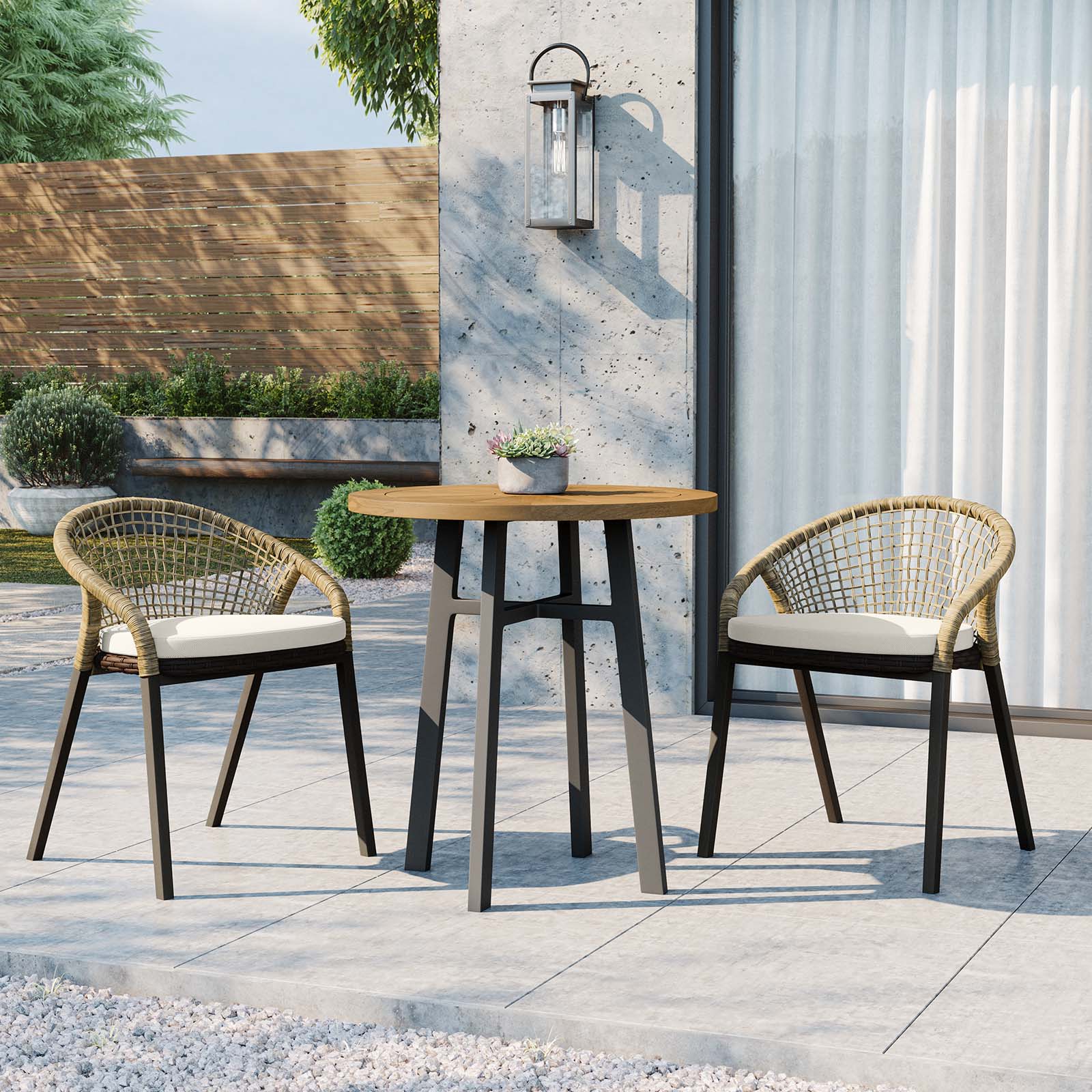 Meadow 3-Piece Outdoor Patio Dining Set By Modway - EEI-5673 - Image 16