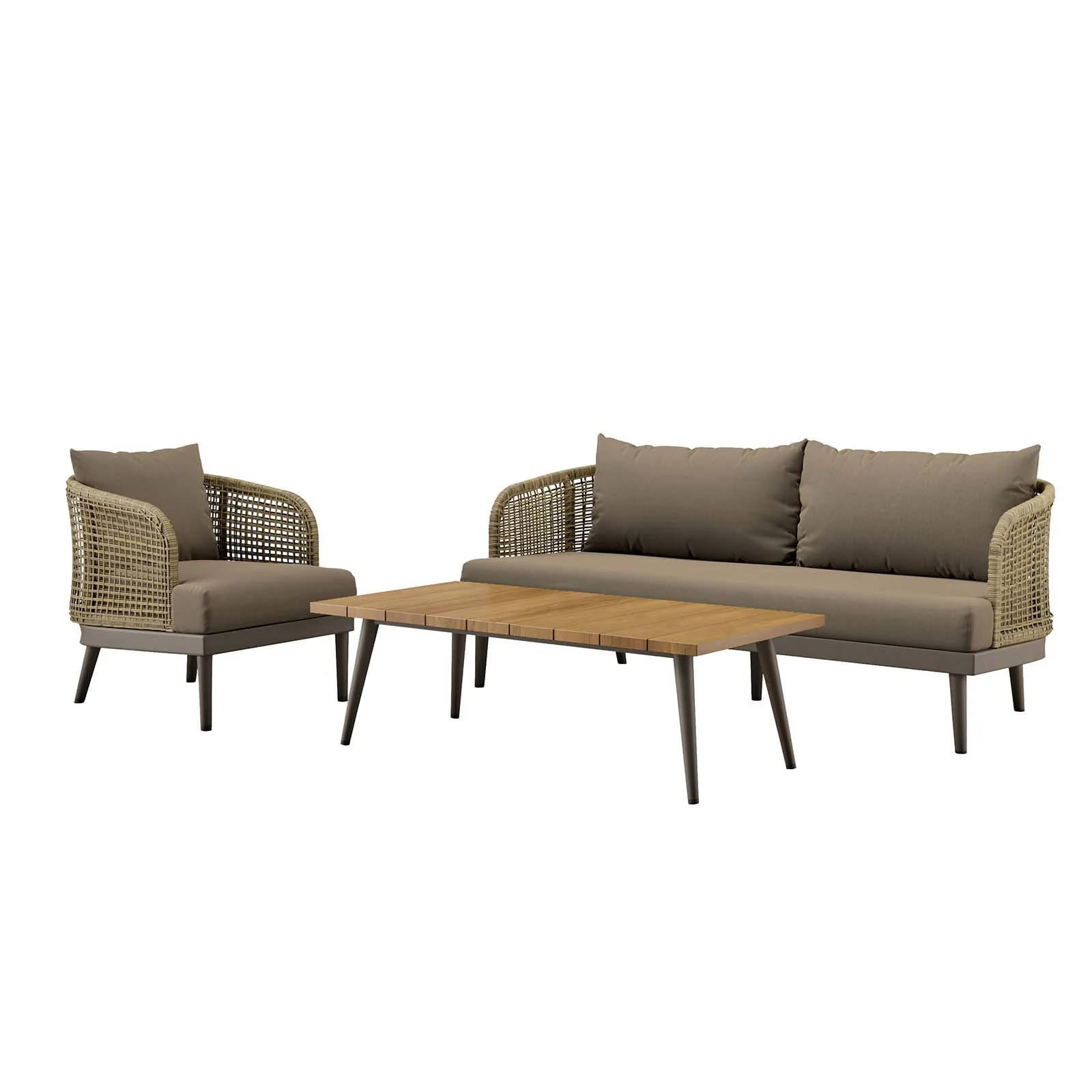 Meadow 3-Piece Outdoor Patio Set By Modway - EEI-5762 - Image 2