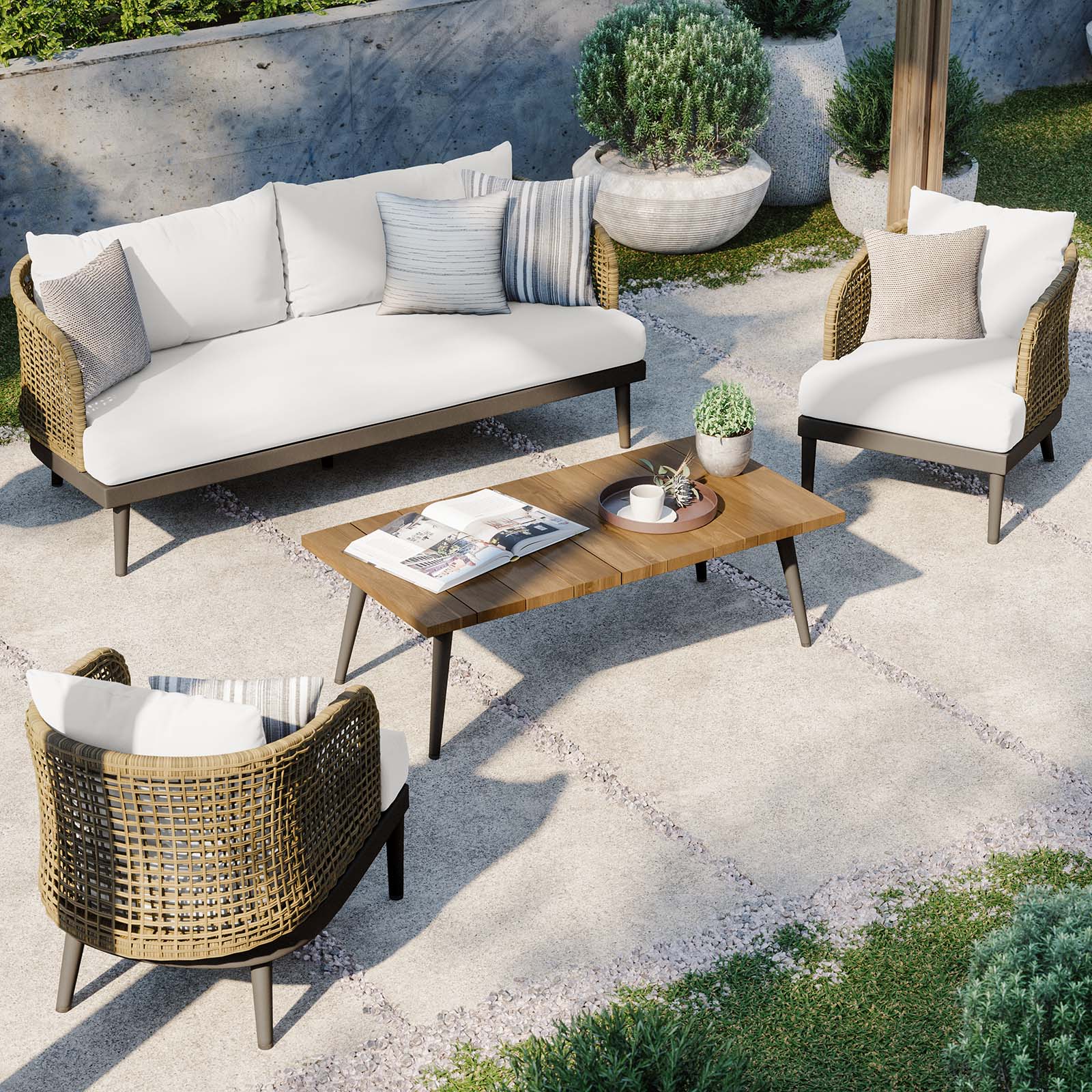 Meadow 4-Piece Outdoor Patio Set By Modway - EEI-5672 - Image 19