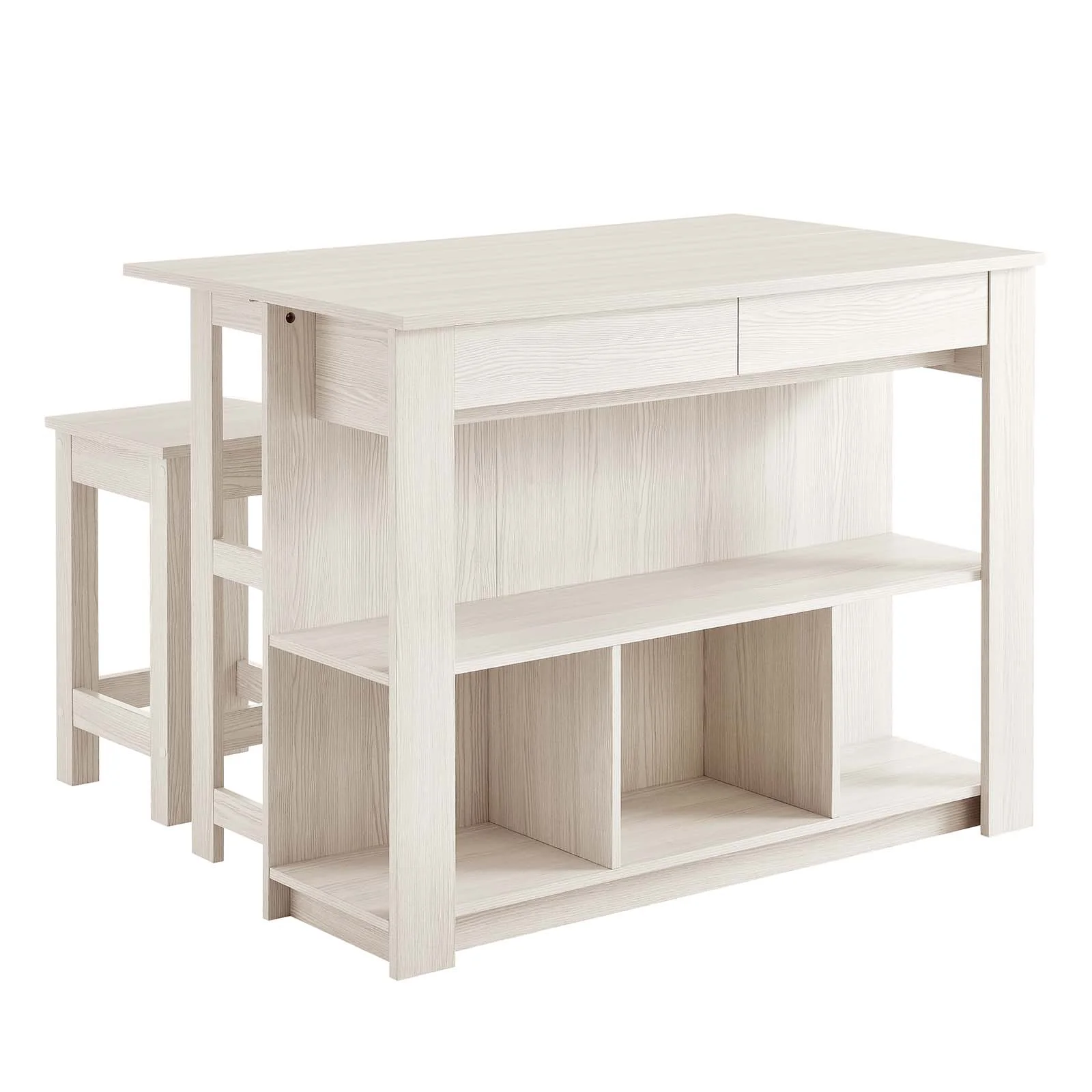 Meadowbrook 3-Piece Kitchen Island and Stool Set By Modway - EEI-6731 - Image 2