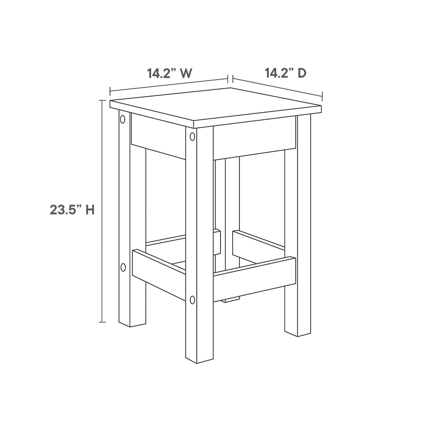 Meadowbrook 3-Piece Kitchen Island and Stool Set By Modway - EEI-6731 - Image 3