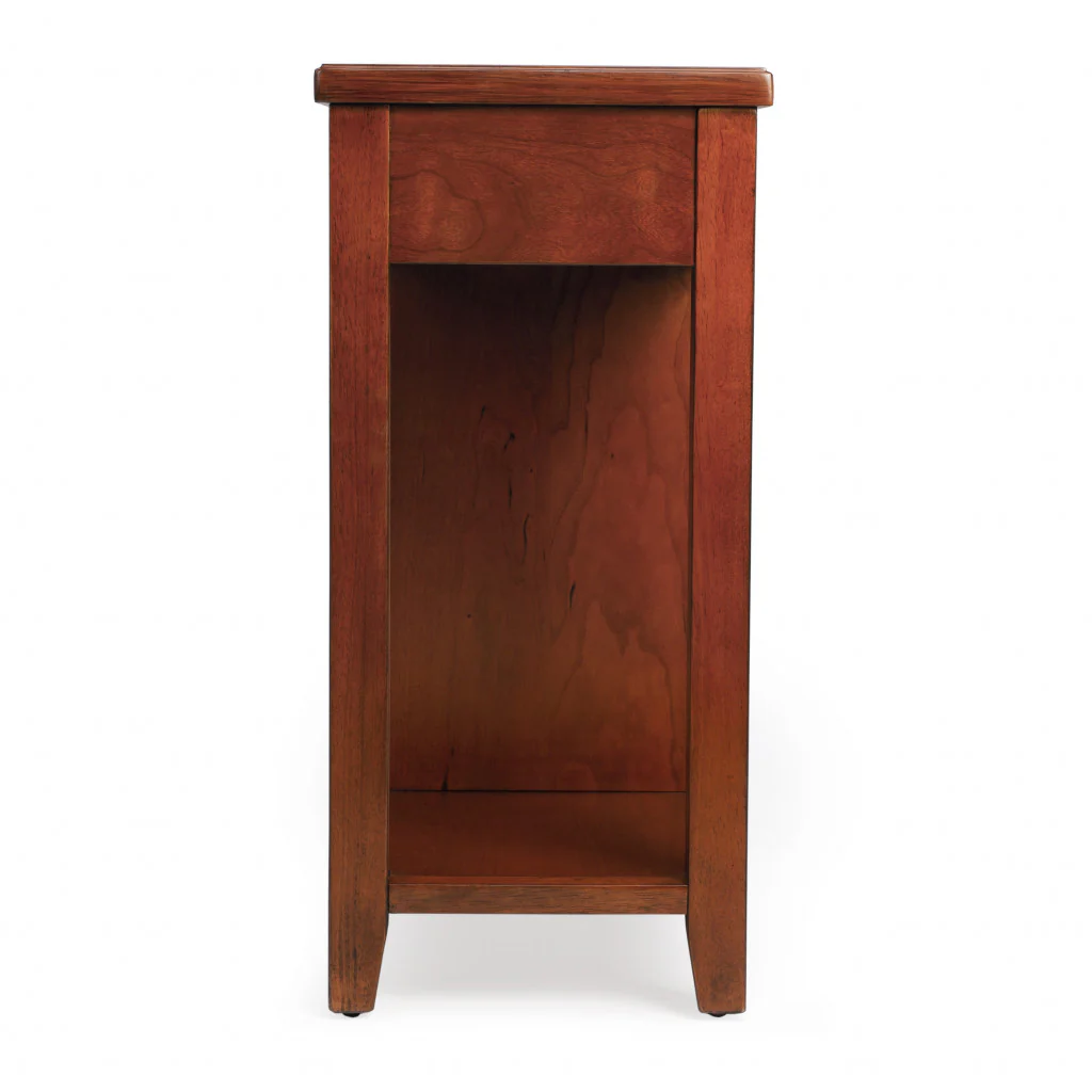 Medium Brown Manufactured Wood Rectangular End Table With Four Drawers And Shelf By Homeroots - Image 3