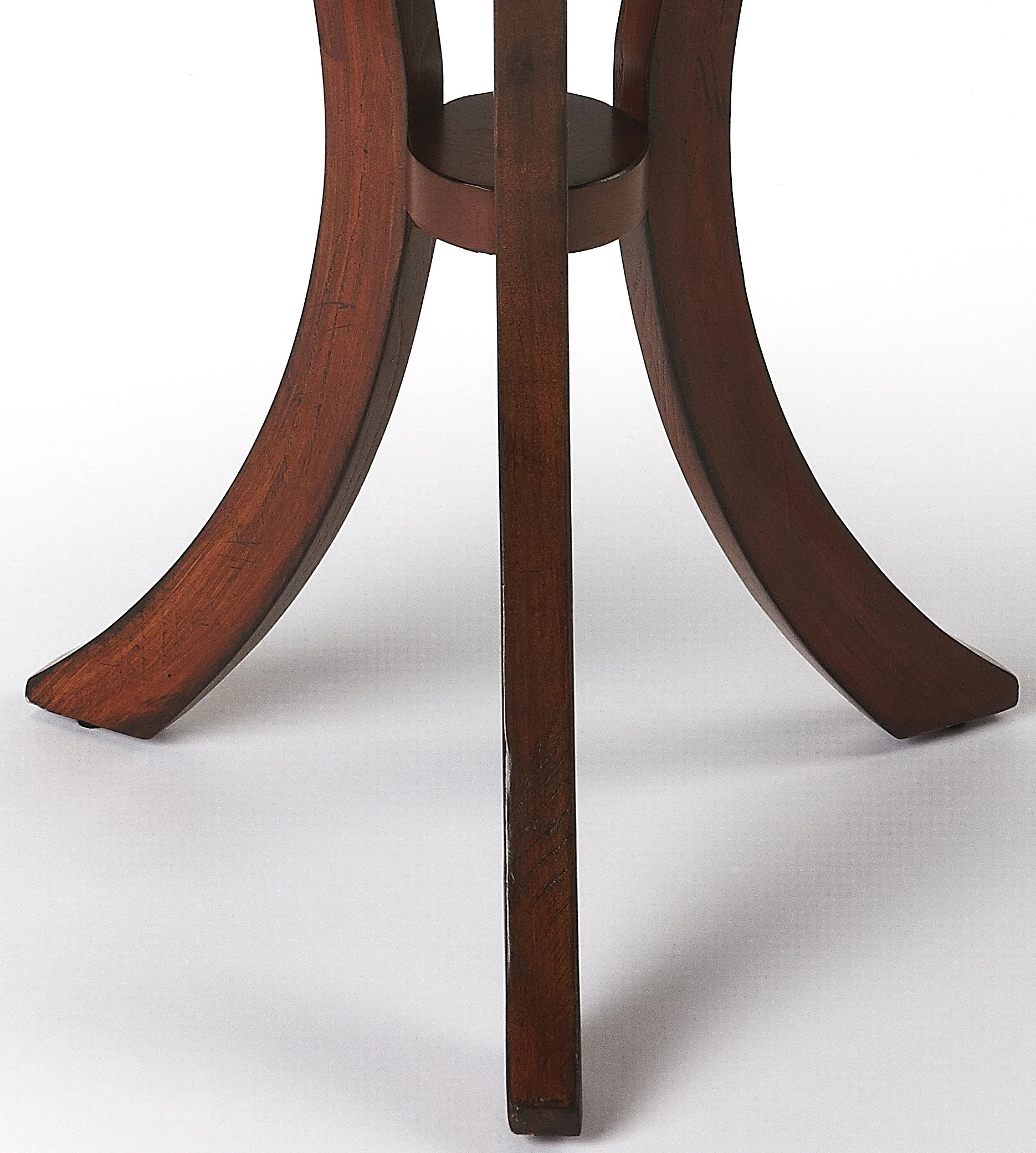 Medium Brown Manufactured Wood Round End Table By Homeroots - Image 3