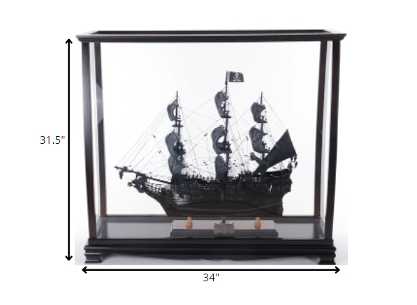 MediumDisplay Case for Tall Ship By Homeroots - Image 5