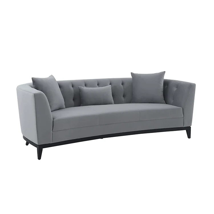 Melange 3 Piece Blue Velvet Living Room Seating Set By Armen Living - Image 10