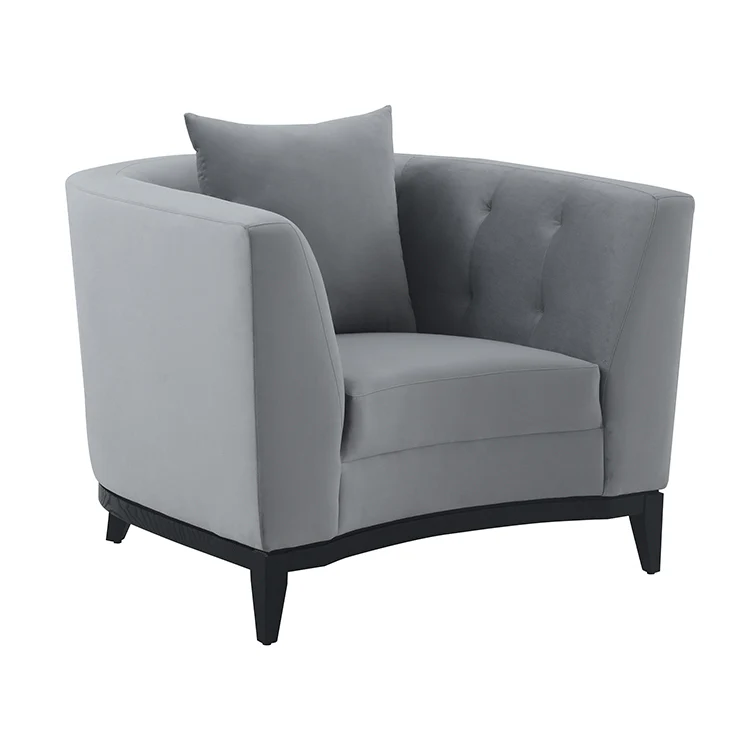Melange 3 Piece Blue Velvet Living Room Seating Set By Armen Living - Image 12