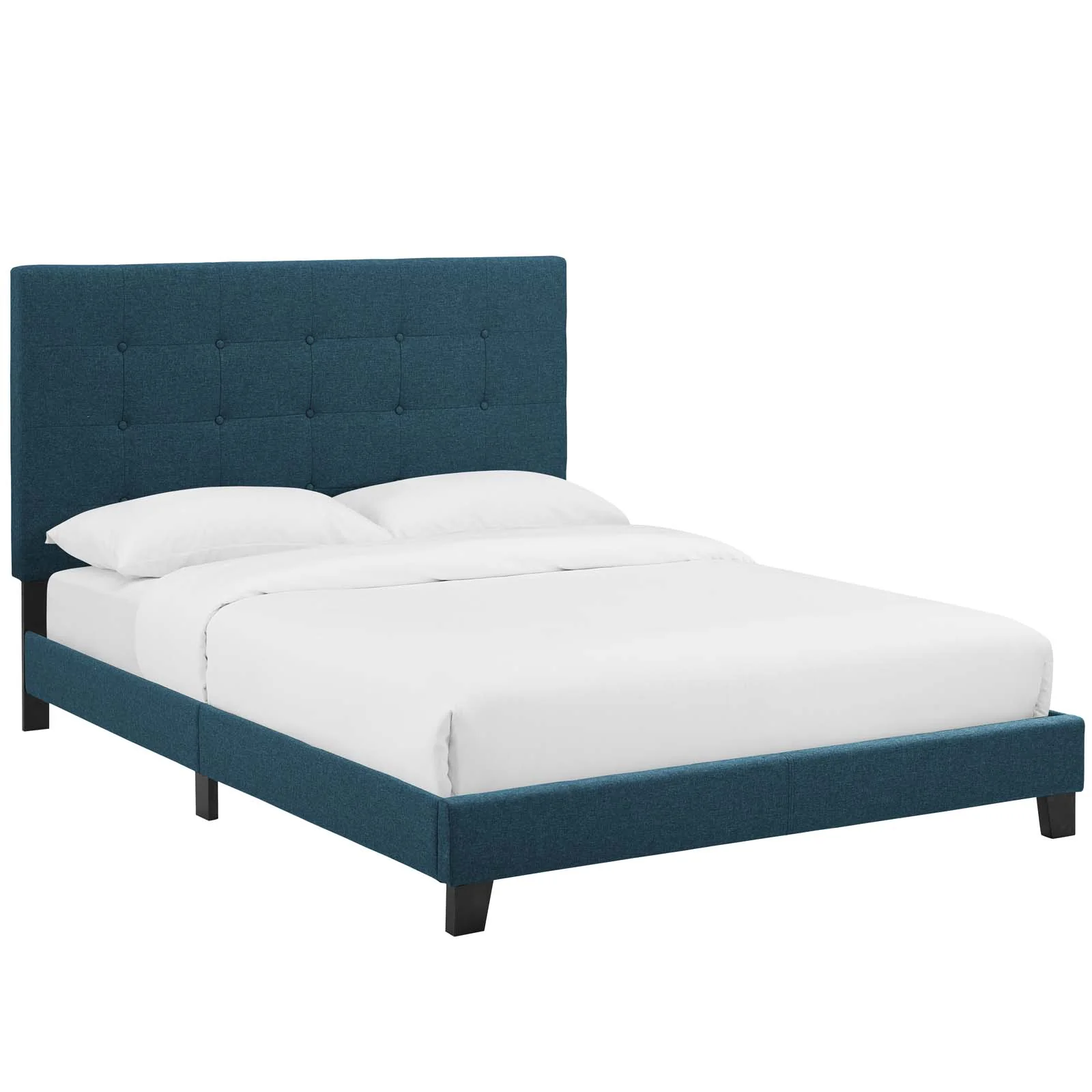 Melanie King Tufted Button Upholstered Fabric Platform Bed By Modway - MOD-5994 - Image 2