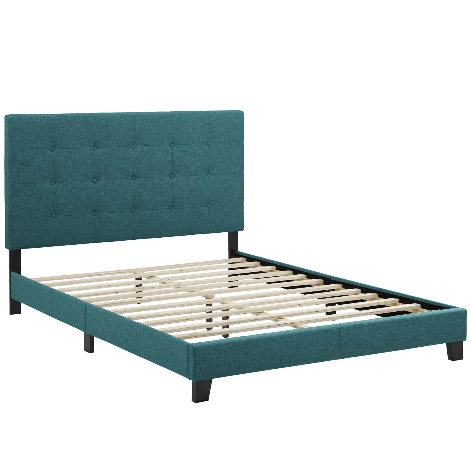 Melanie King Tufted Button Upholstered Fabric Platform Bed By Modway - MOD-5994 - Image 20