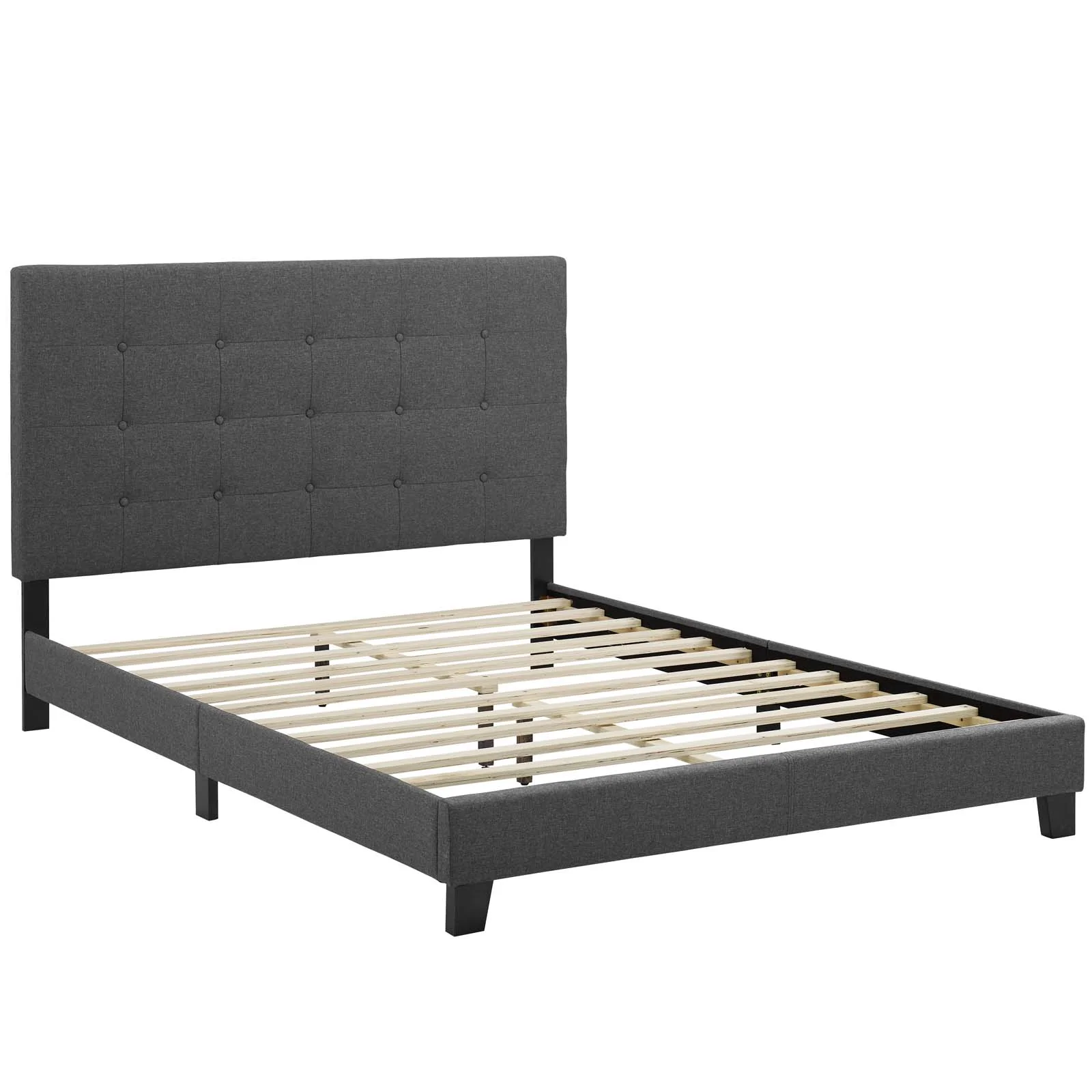 Melanie King Tufted Button Upholstered Fabric Platform Bed By Modway - MOD-5994 - Image 8