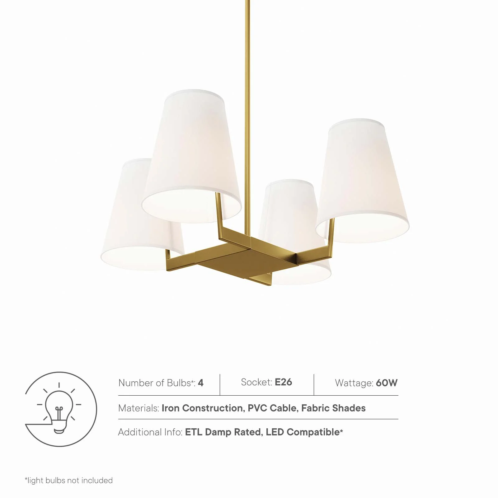 Mercer 4-Light Pendant Light By Modway - EEI-5640 - Image 15