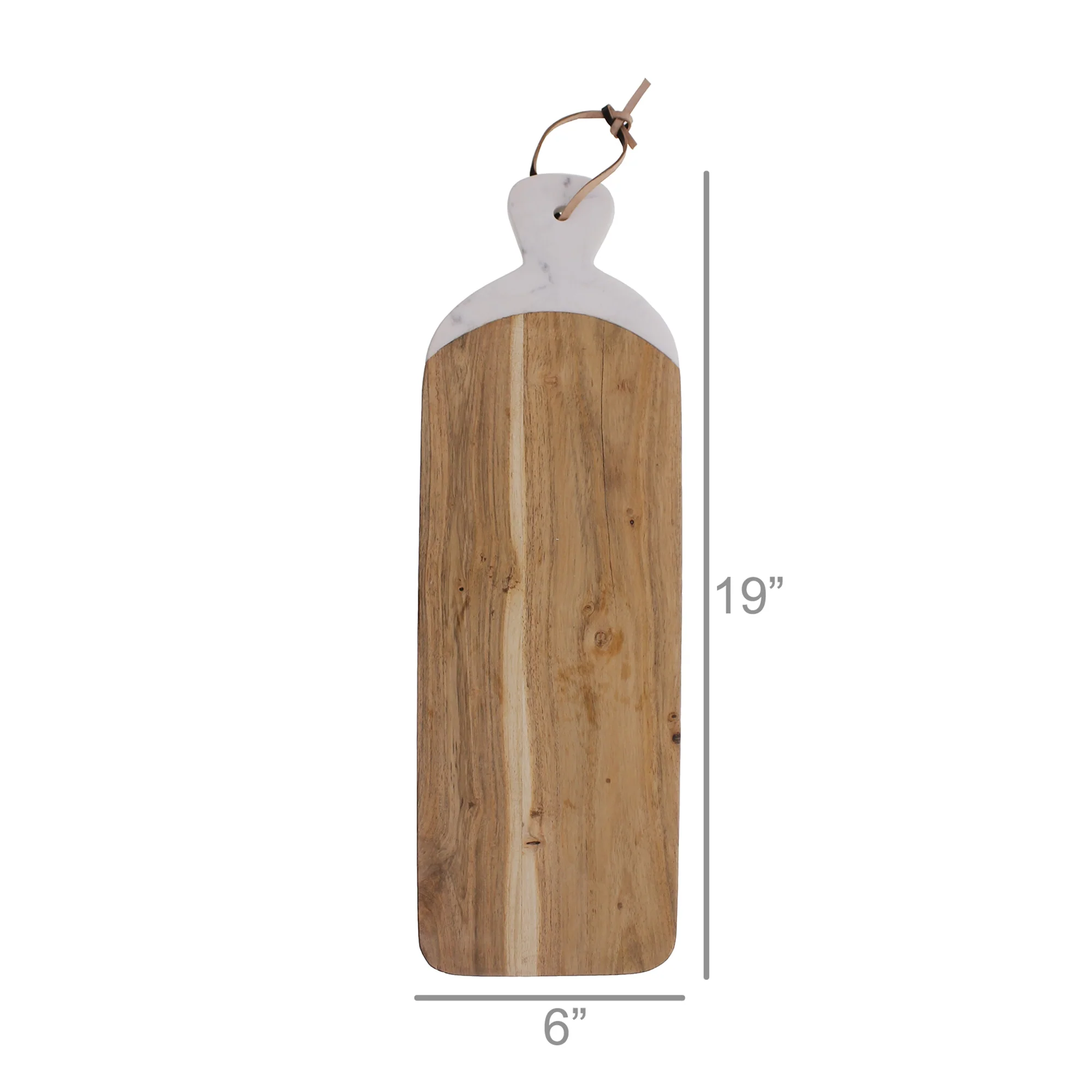 Mercer Cutting Board, Wood & Marble - Long Set Of 2 By HomArt - Image 3