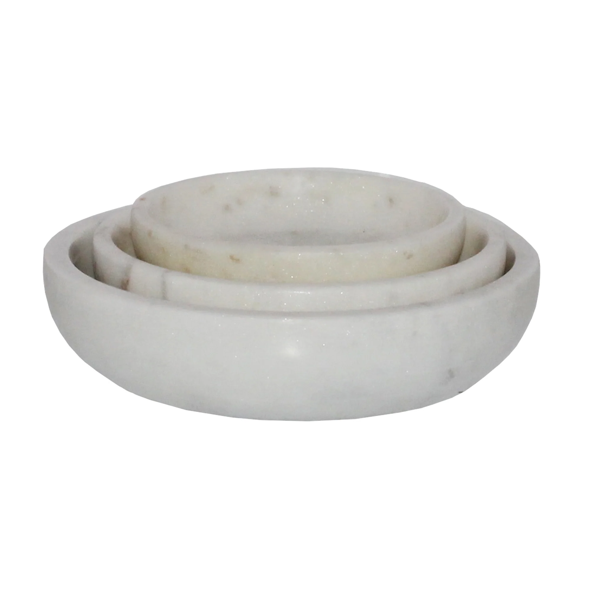 Mercer Marble Bowls, Set of 3 By HomArt - Image 3
