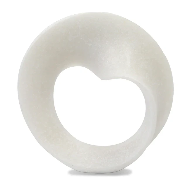 Mercury 7.5"H Sculpture, Cream By Gold Leaf Design Group - Image 10