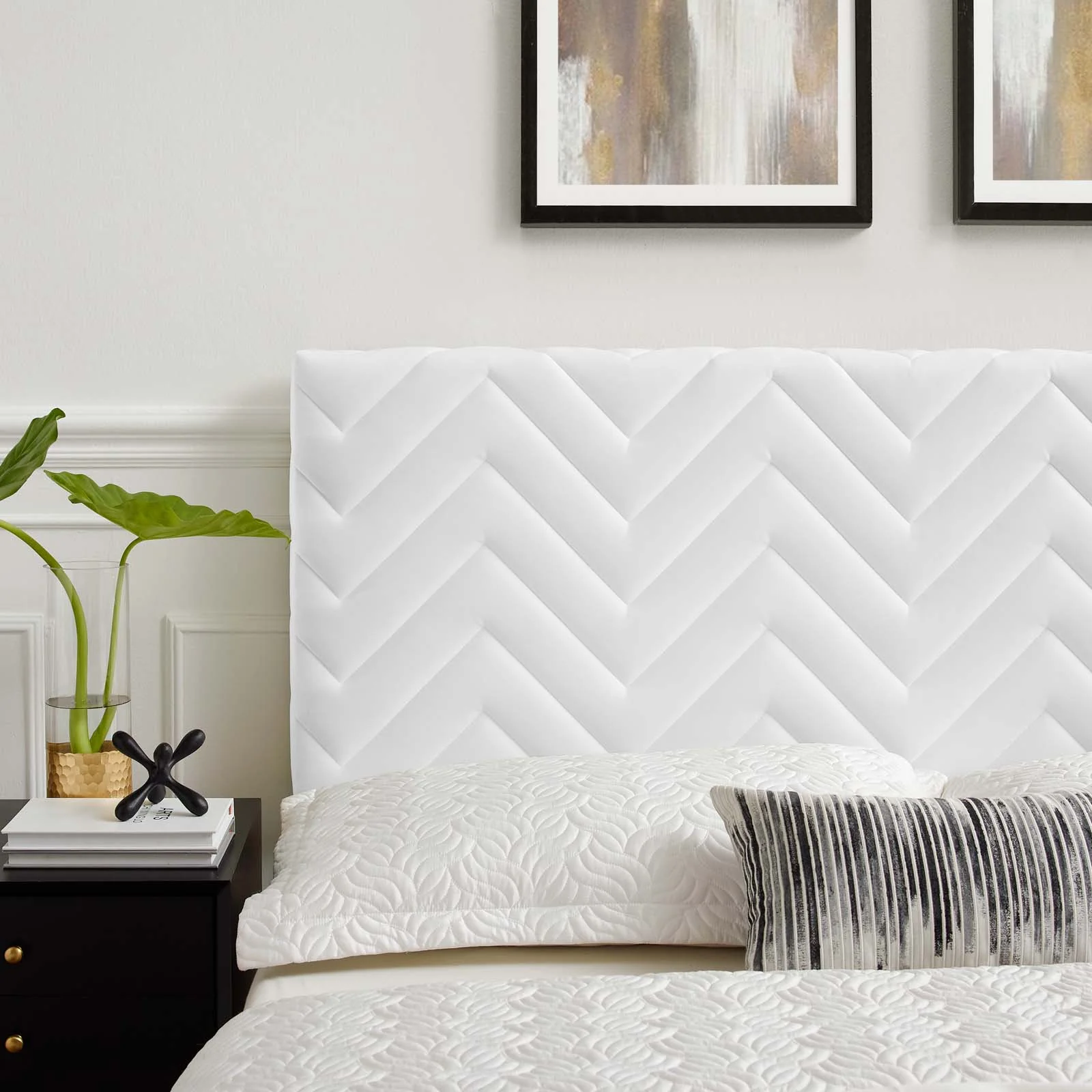 Mercy Chevron Tufted Performance Velvet Full/Queen Headboard By Modway - MOD-6659 - Image 32