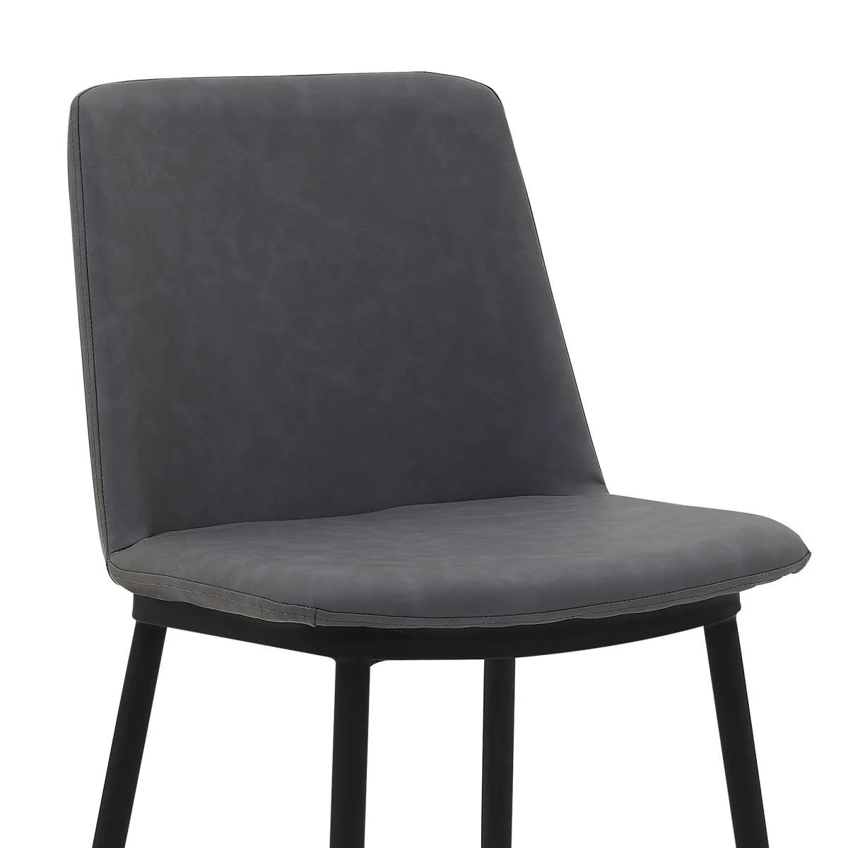 Messina 26" Blue Faux Leather and Metal Counter Height Bar Stool By Armen Living - Image 19