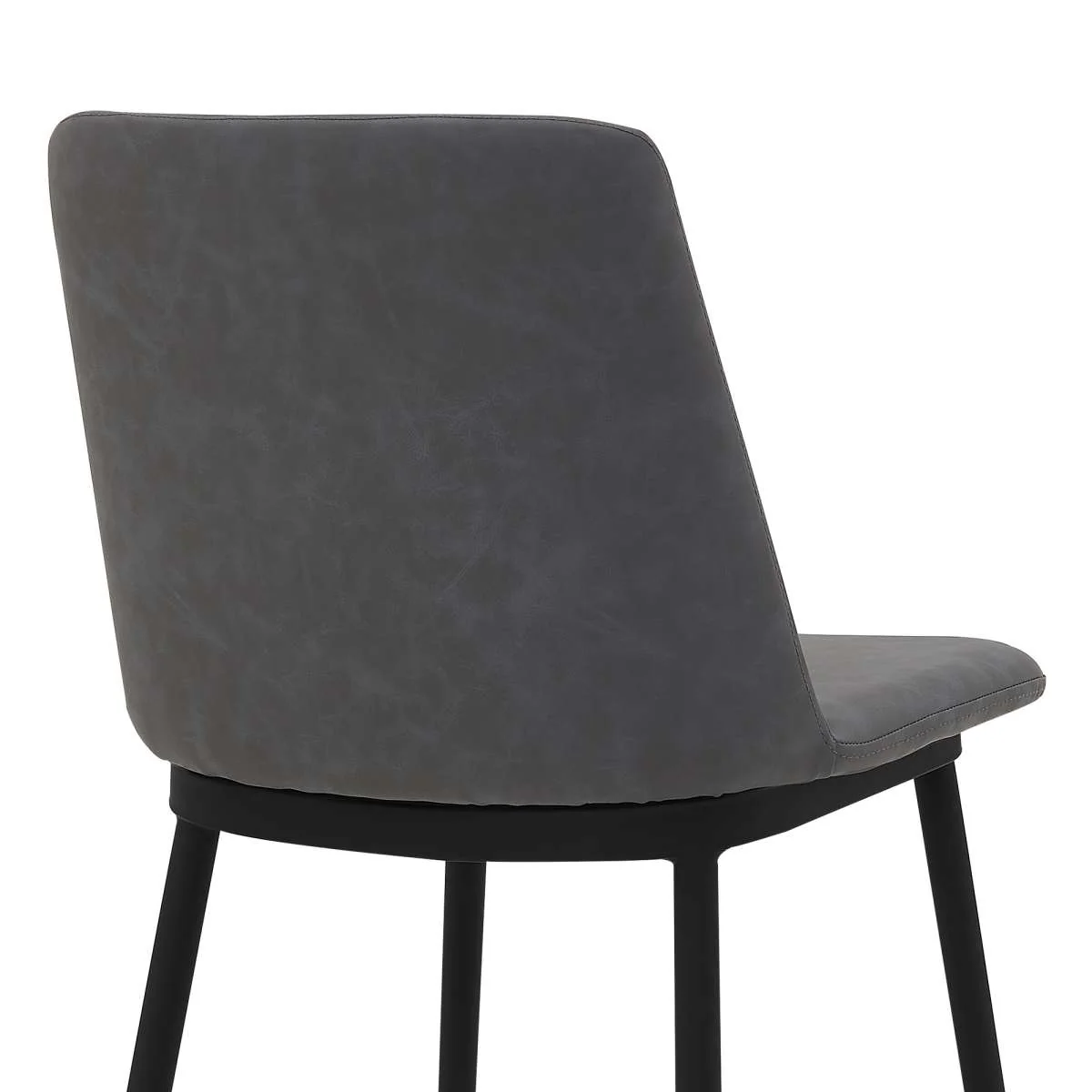Messina 26" Blue Faux Leather and Metal Counter Height Bar Stool By Armen Living - Image 20