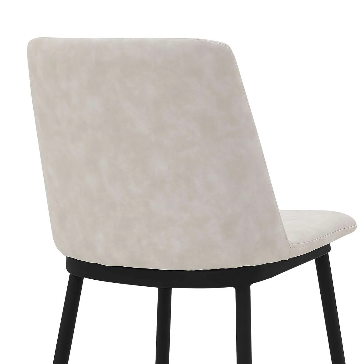 Messina 26" Blue Faux Leather and Metal Counter Height Bar Stool By Armen Living - Image 9