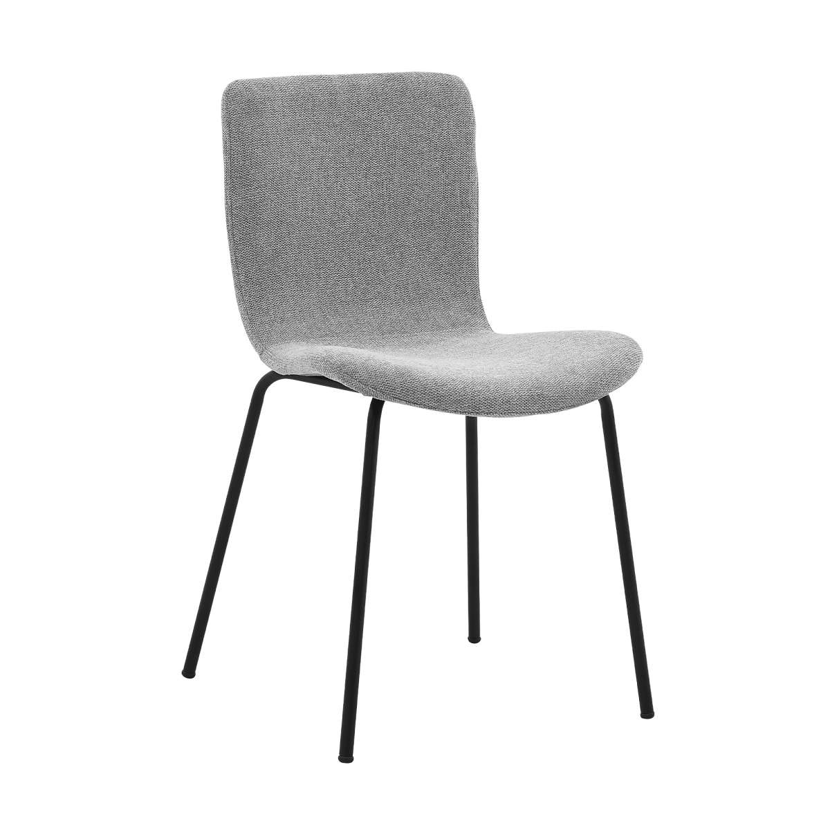 Messina and Gillian Light Gray Fabric 5 Piece Rectangular Dining Set By Armen Living - Image 7