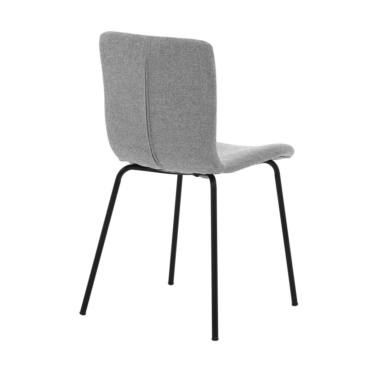 Messina and Gillian Light Gray Fabric 5 Piece Rectangular Dining Set By Armen Living - Image 8