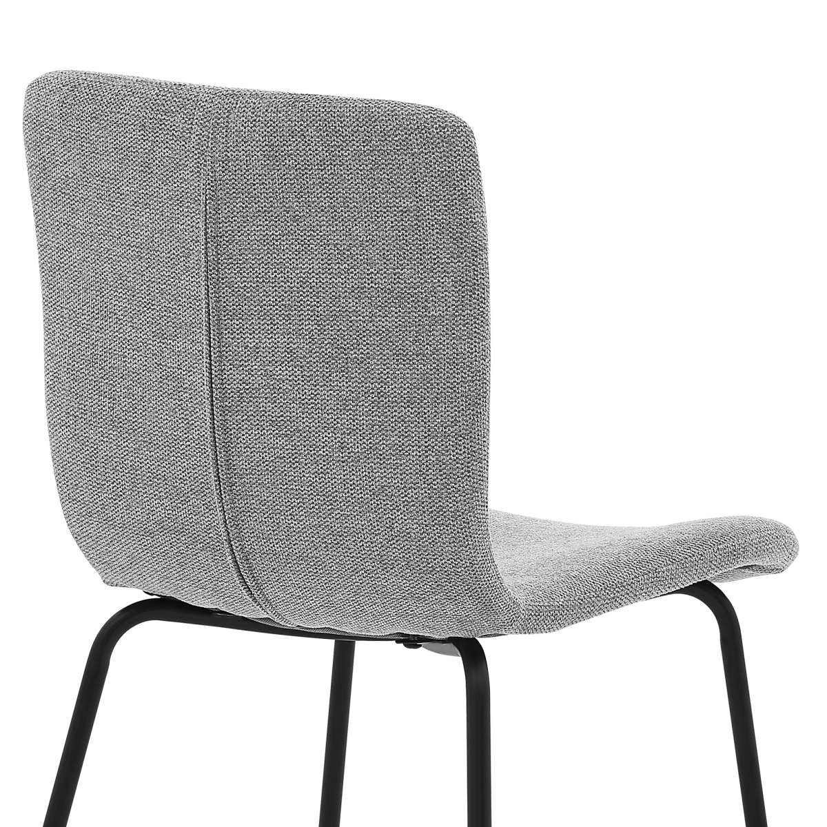 Messina and Gillian Light Gray Fabric 7 Piece Rectangular Dining Set By Armen Living - Image 6