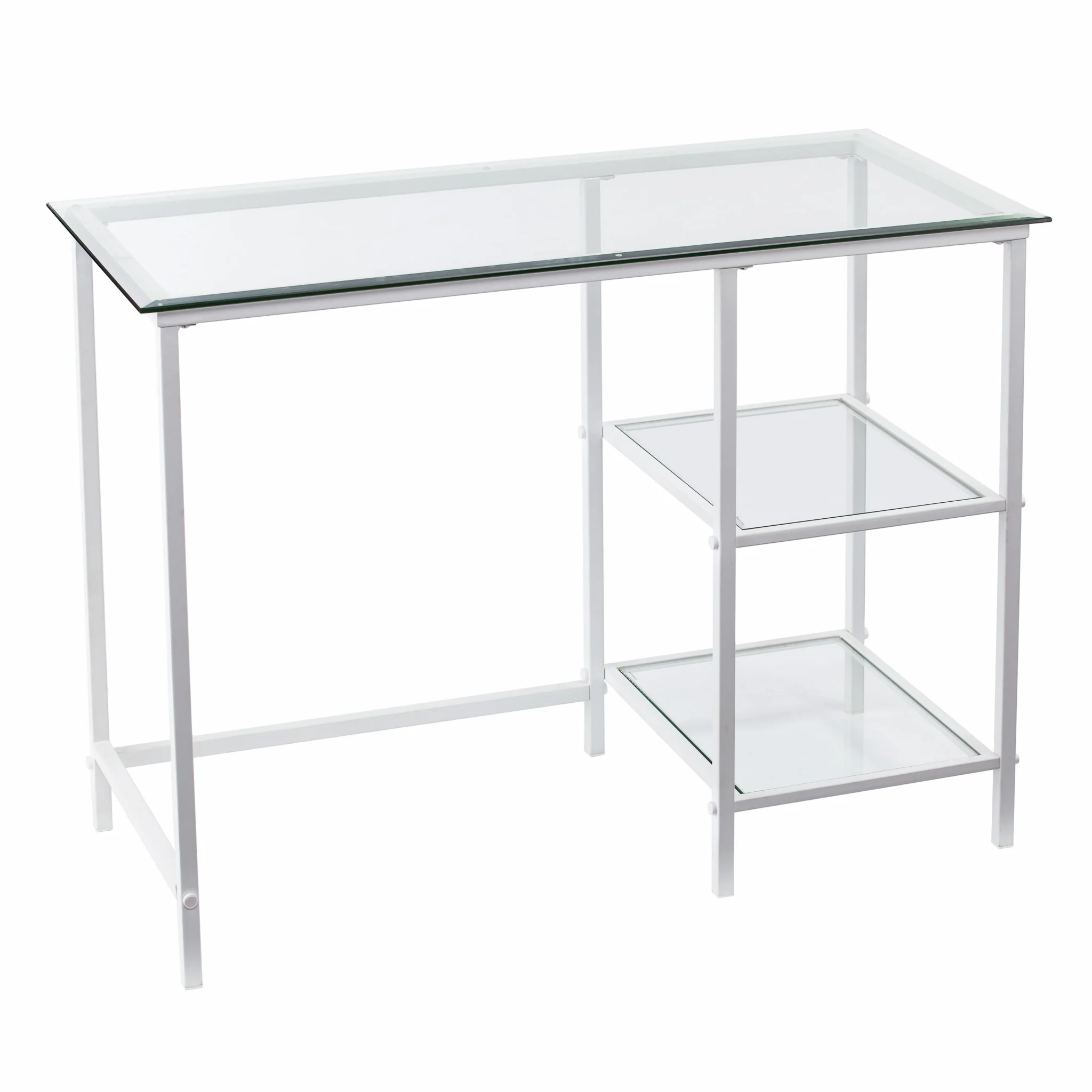 Metal and Glass Student Desk By Homeroots - Image 5