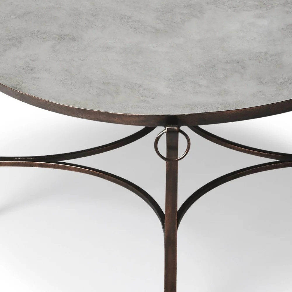 Metal and Mirrored Coffee Table By Homeroots - Image 4
