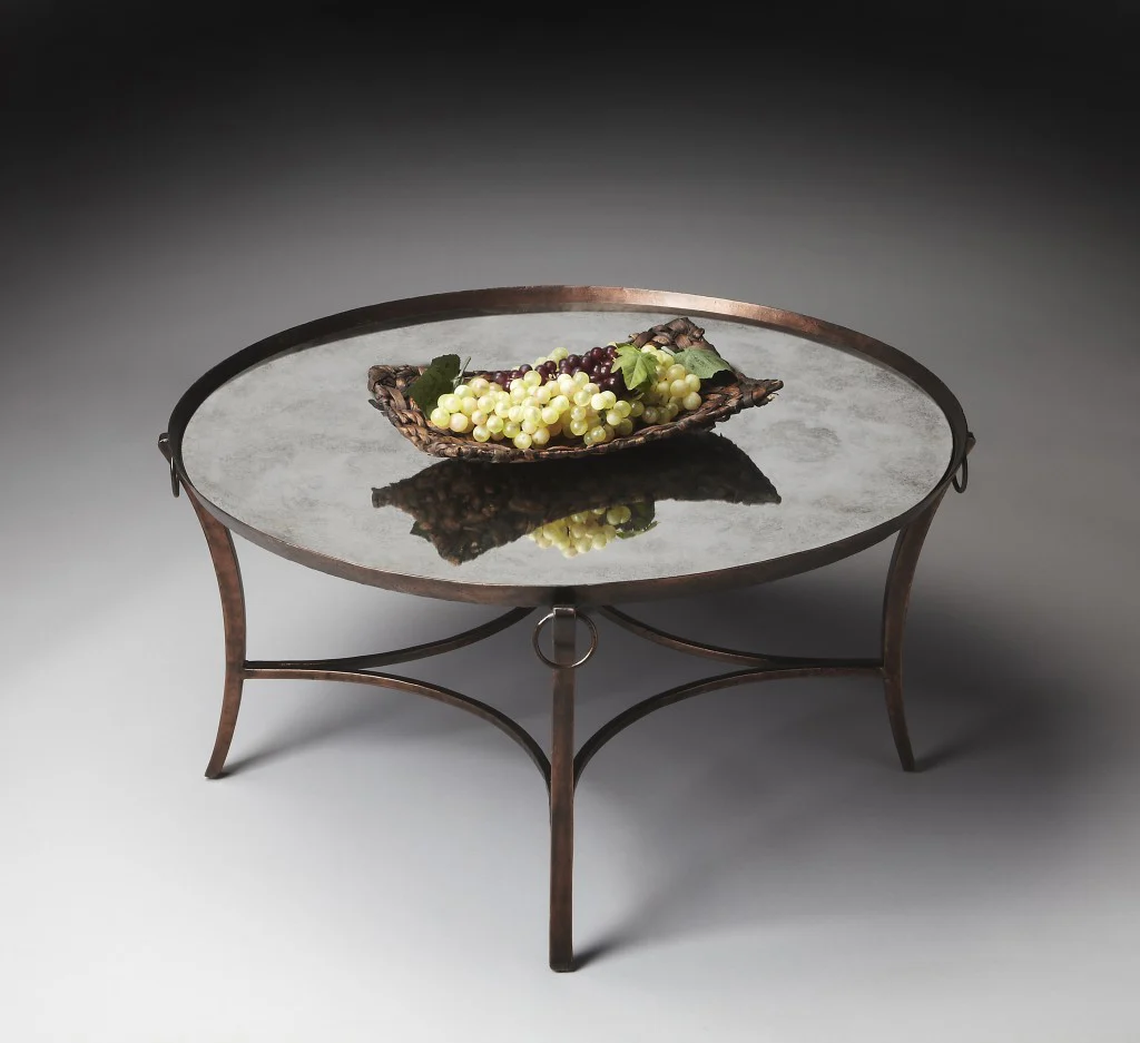 Metal and Mirrored Coffee Table By Homeroots - Image 5