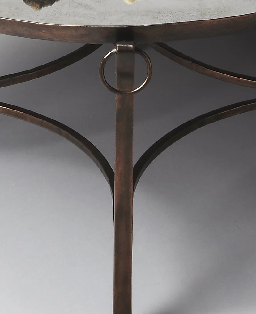 Metal and Mirrored Coffee Table By Homeroots - Image 6