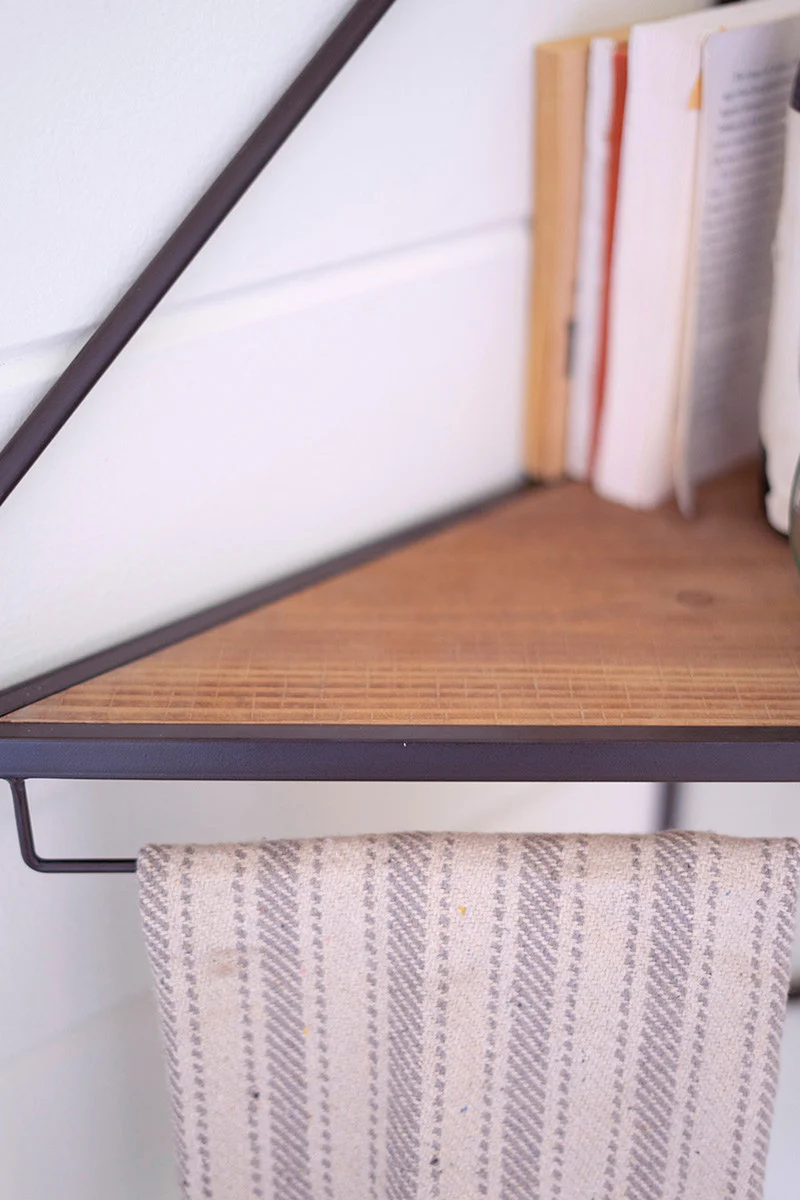 Metal And Wood Shelf By Kalalou - Image 2