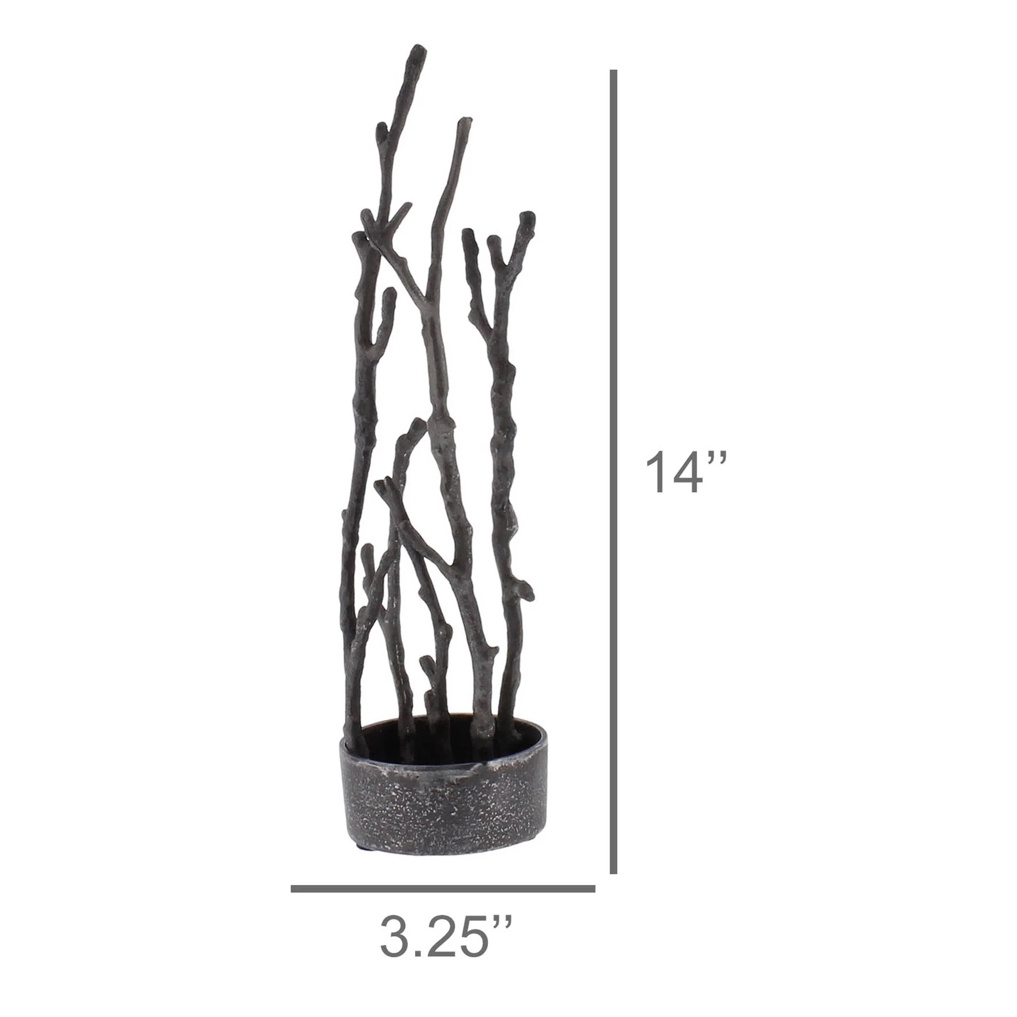 Metal Branches Sculpture By Homeroots - Image 3