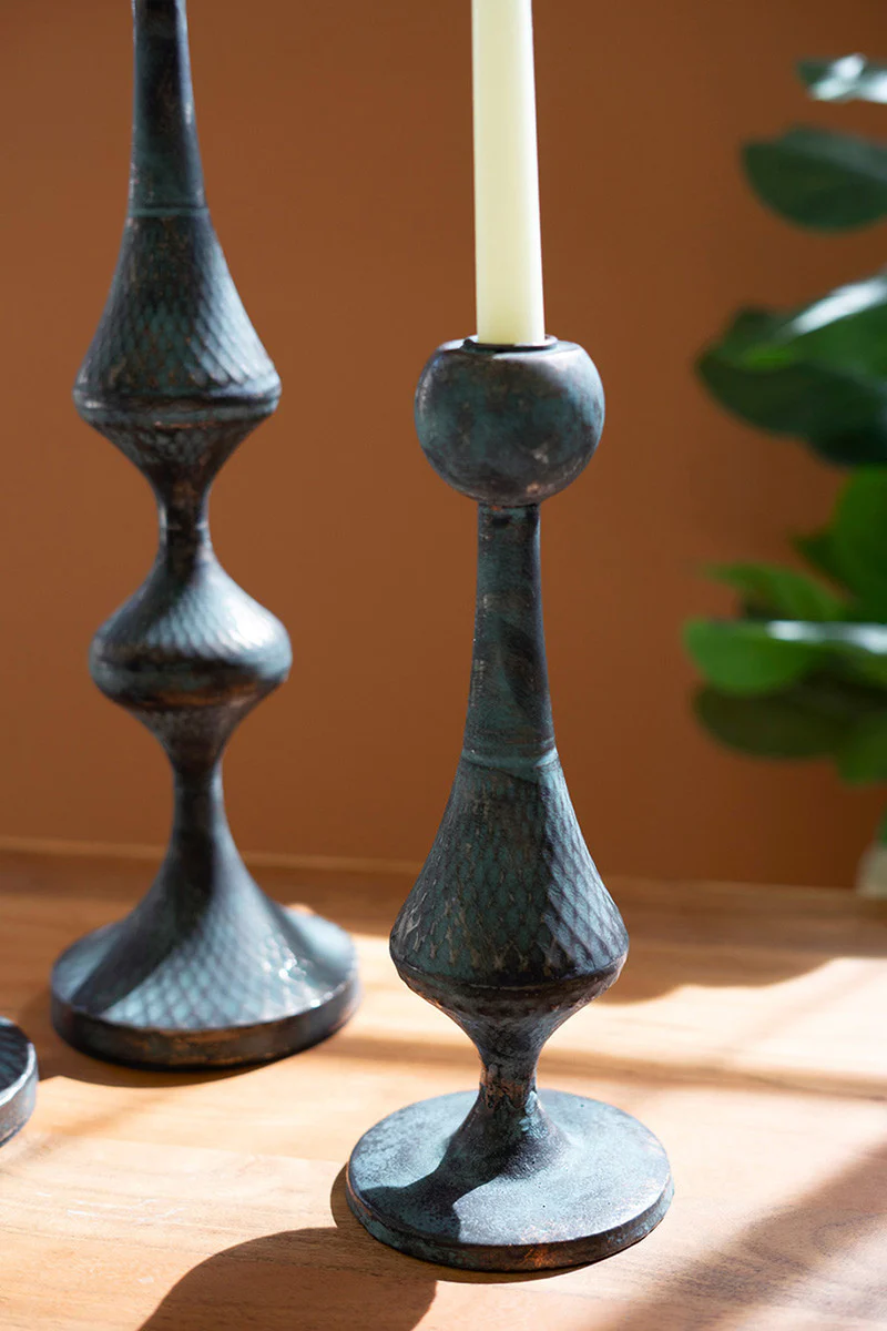 Metal Candle Towers Set Of 3 By Kalalou - Image 2