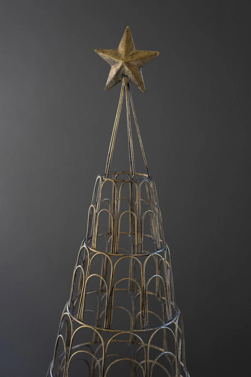 Metal Christmas Tree Card Holder By Kalalou - Image 2