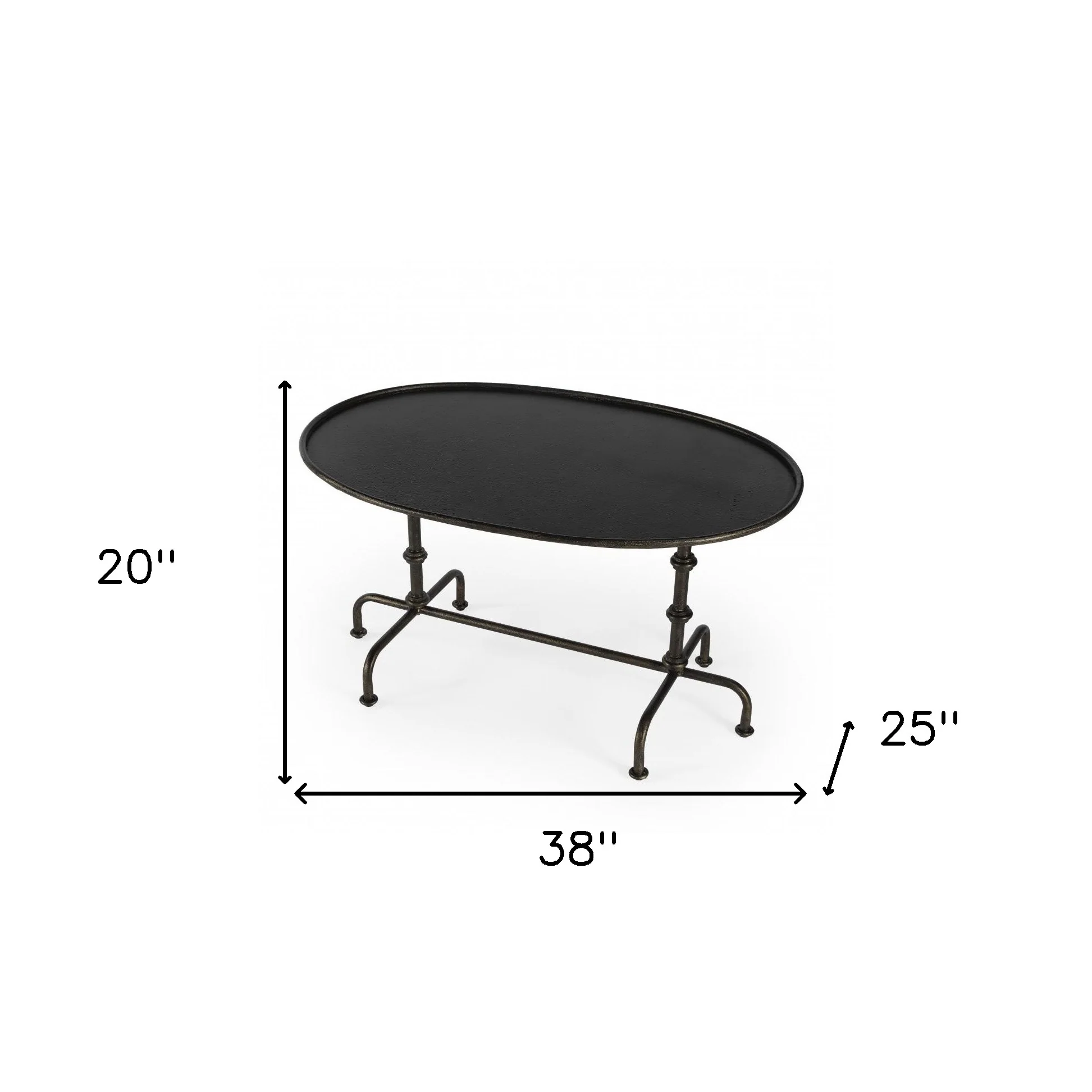 Metal Coffee Table By Homeroots - Image 8