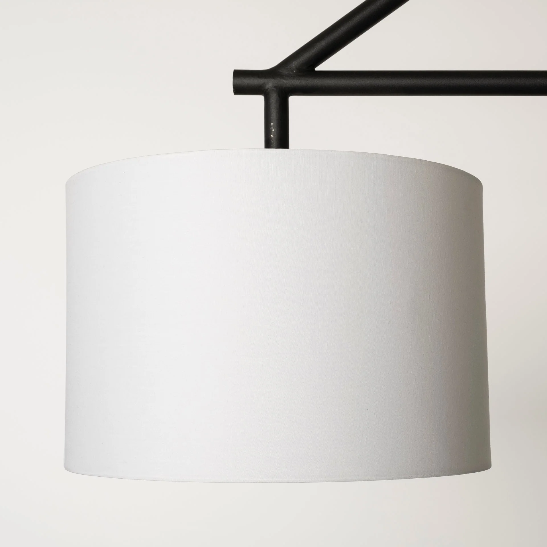 Metal Framed White Shade Three Bulb Hanging Light By Homeroots - Image 6