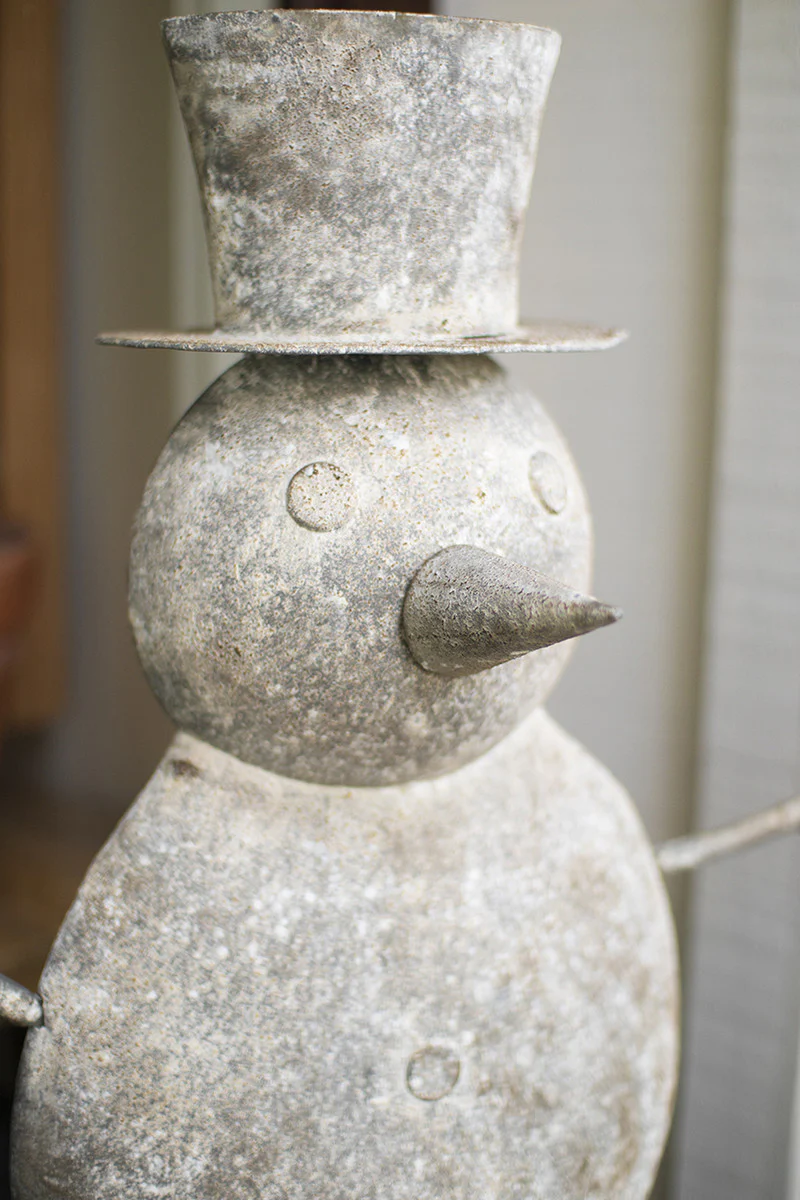Metal Snowman By Kalalou - Image 2