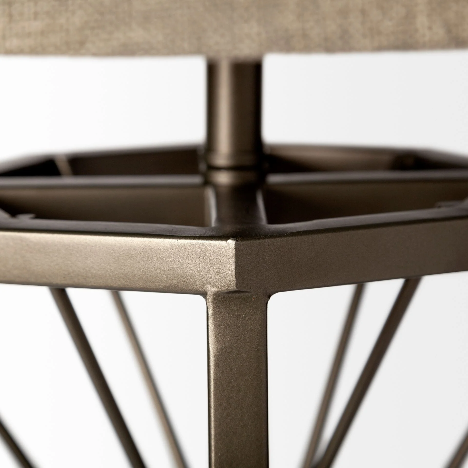 Metallic Aged Bronze Tone Octagonal Metal Table Lamp By Homeroots - Image 2