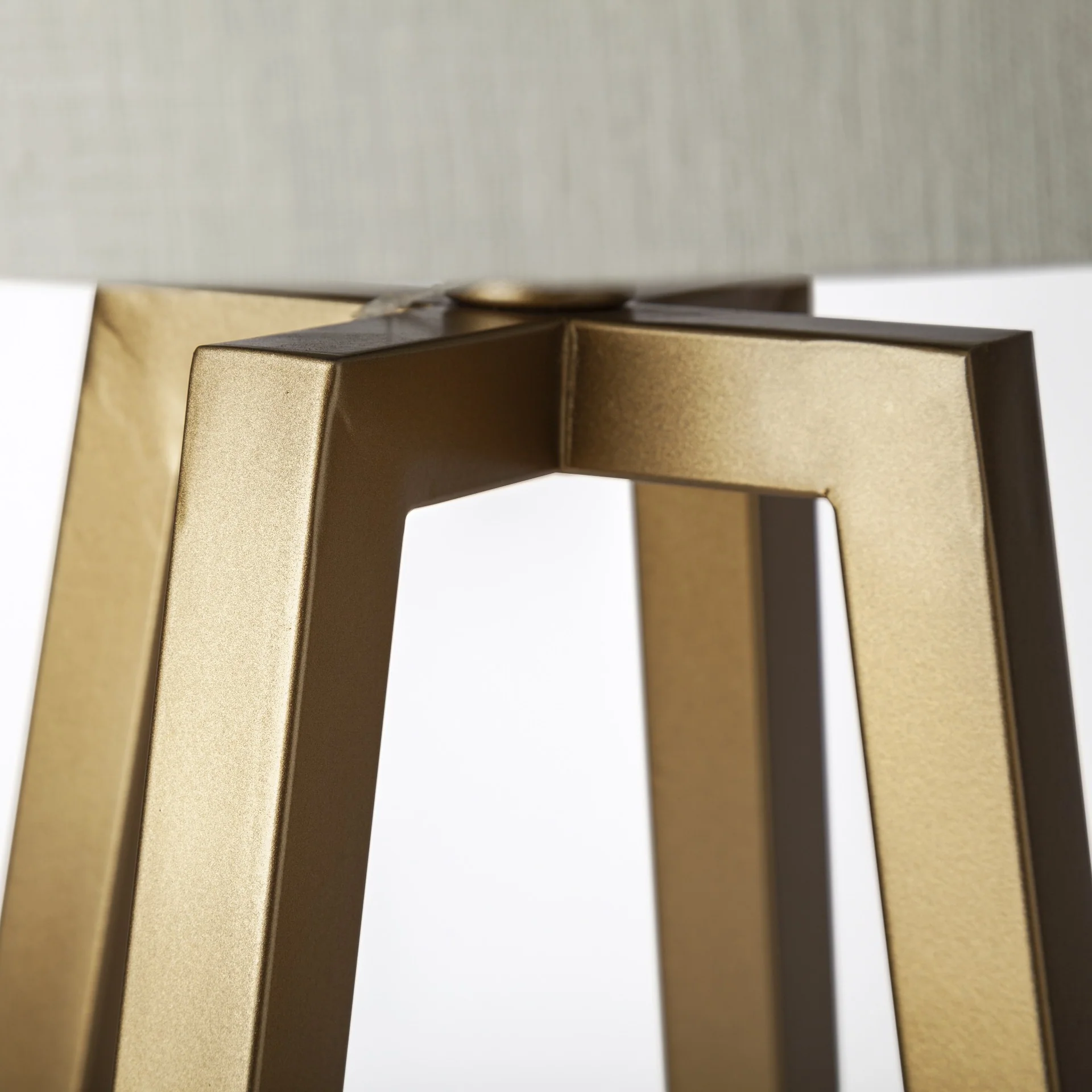 Metallic Gold Tone Geometric Table Lamp By Homeroots - Image 3