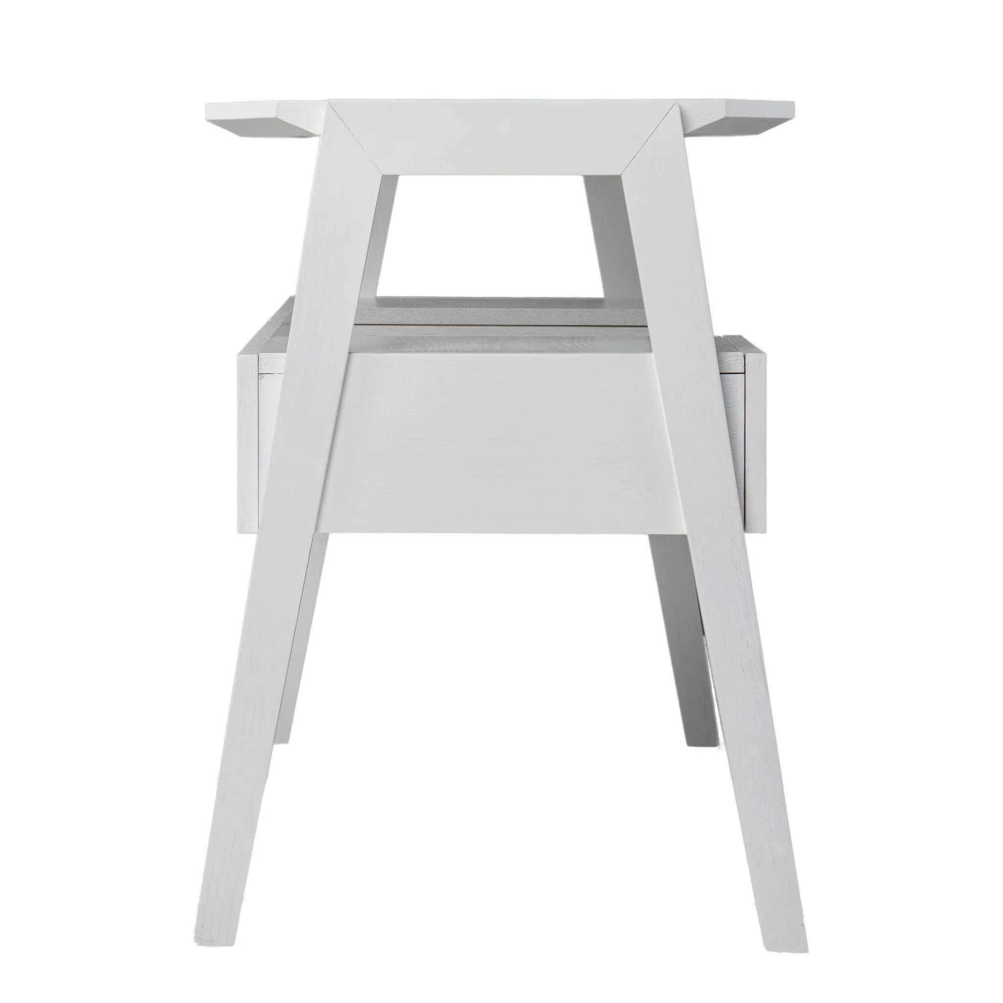 Metallic White Modern Writing Desk By Homeroots - Image 6