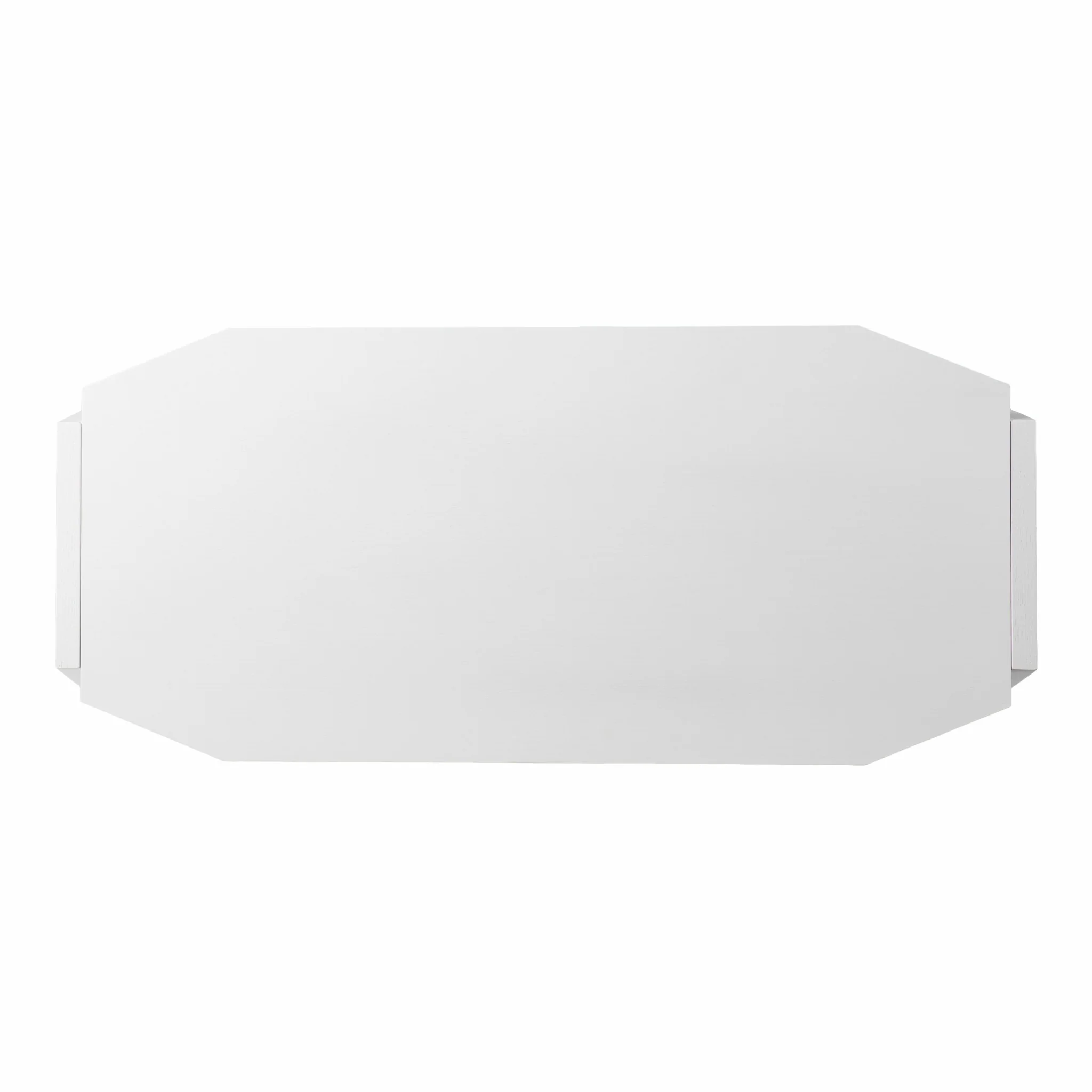 Metallic White Modern Writing Desk By Homeroots - Image 8