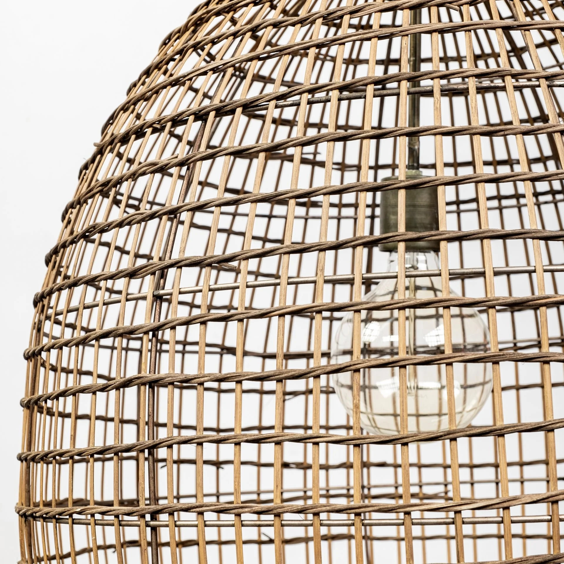 Metallic Woven Hanging Pendant Light By Homeroots - Image 7